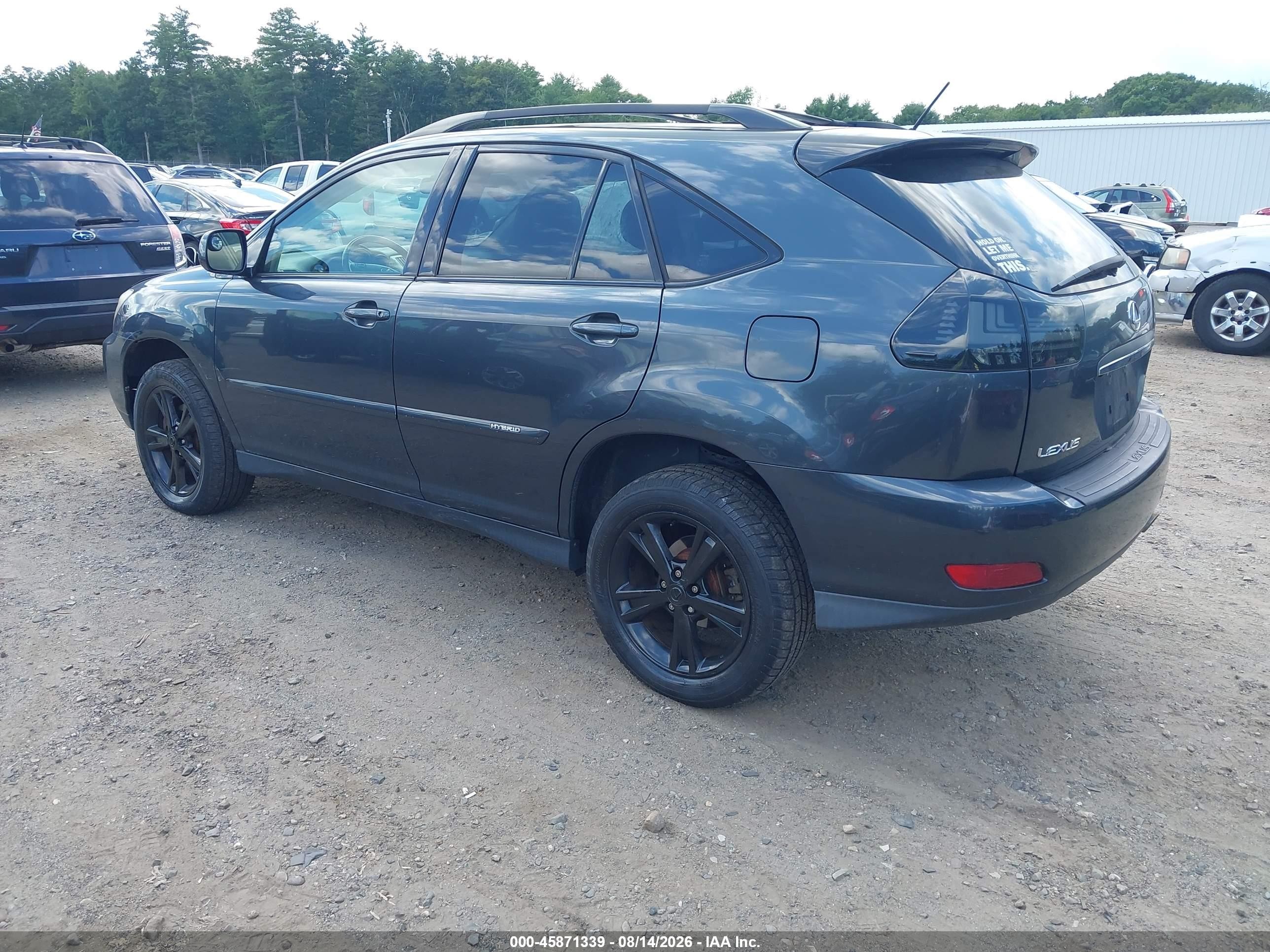 2007 Lexus Rx 400h   Gray vin: JTJHW31U072032012