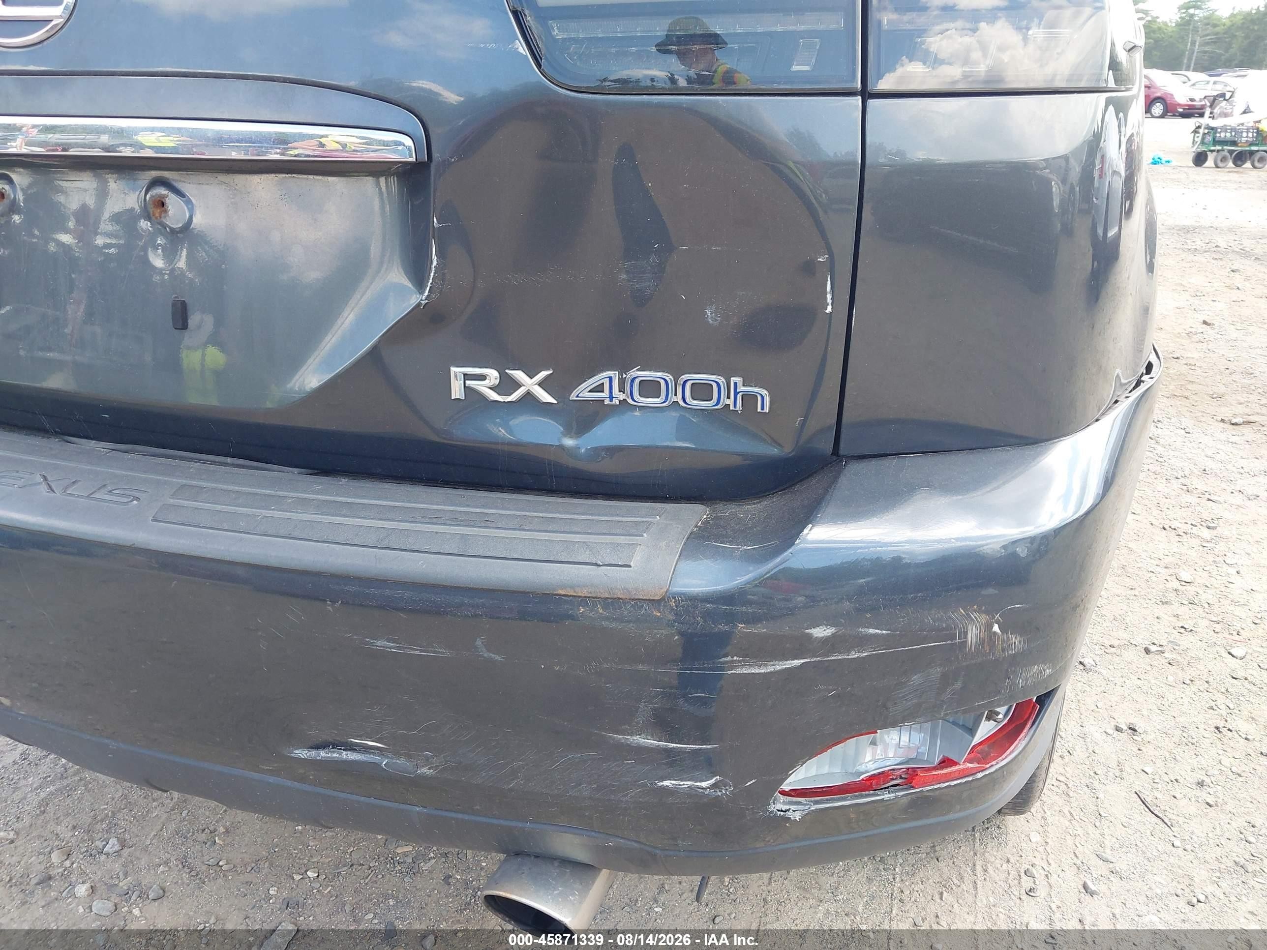 2007 Lexus Rx 400h   Gray vin: JTJHW31U072032012