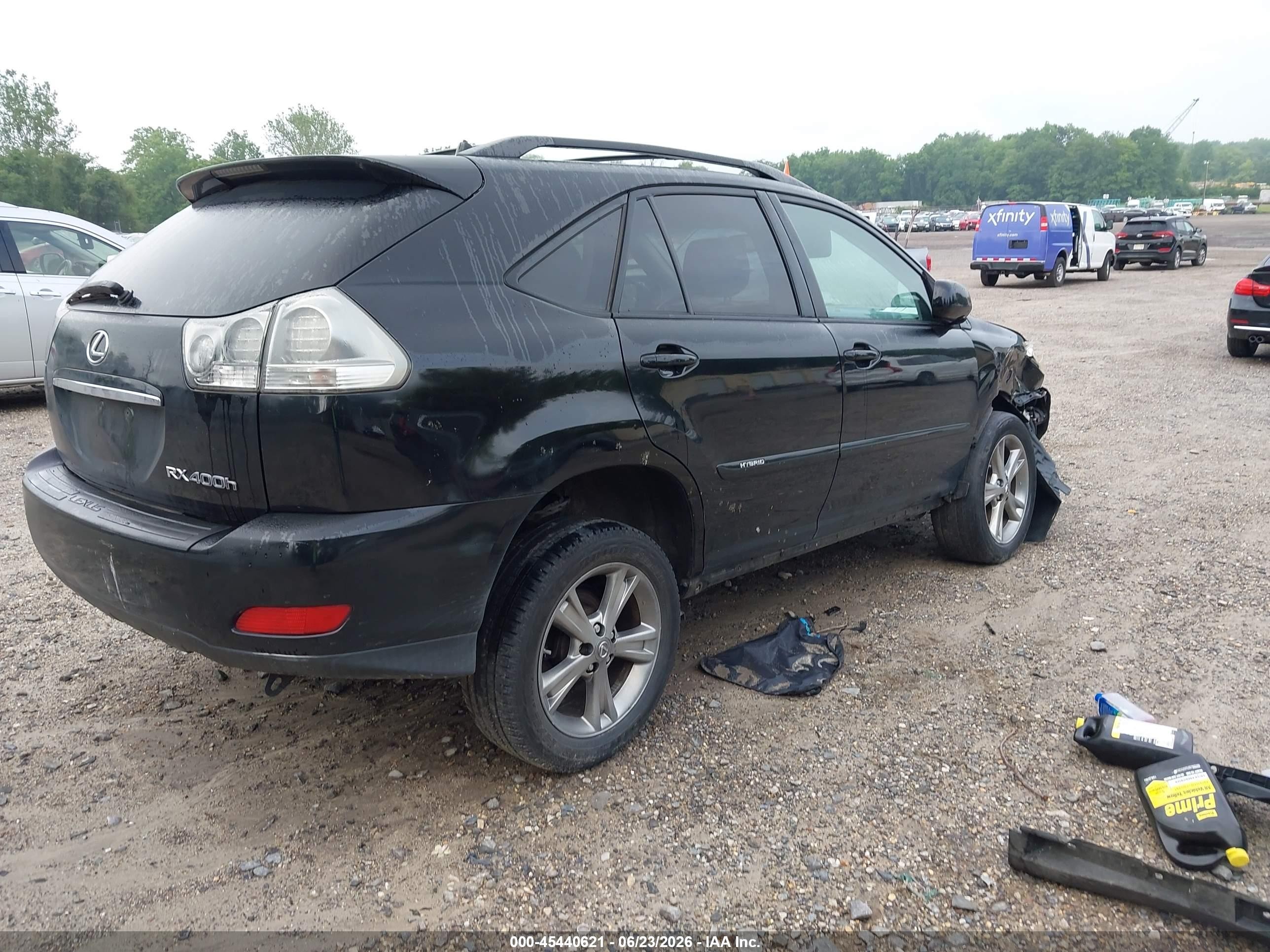 2007 Lexus Rx 400h   Black vin: JTJHW31U072033483