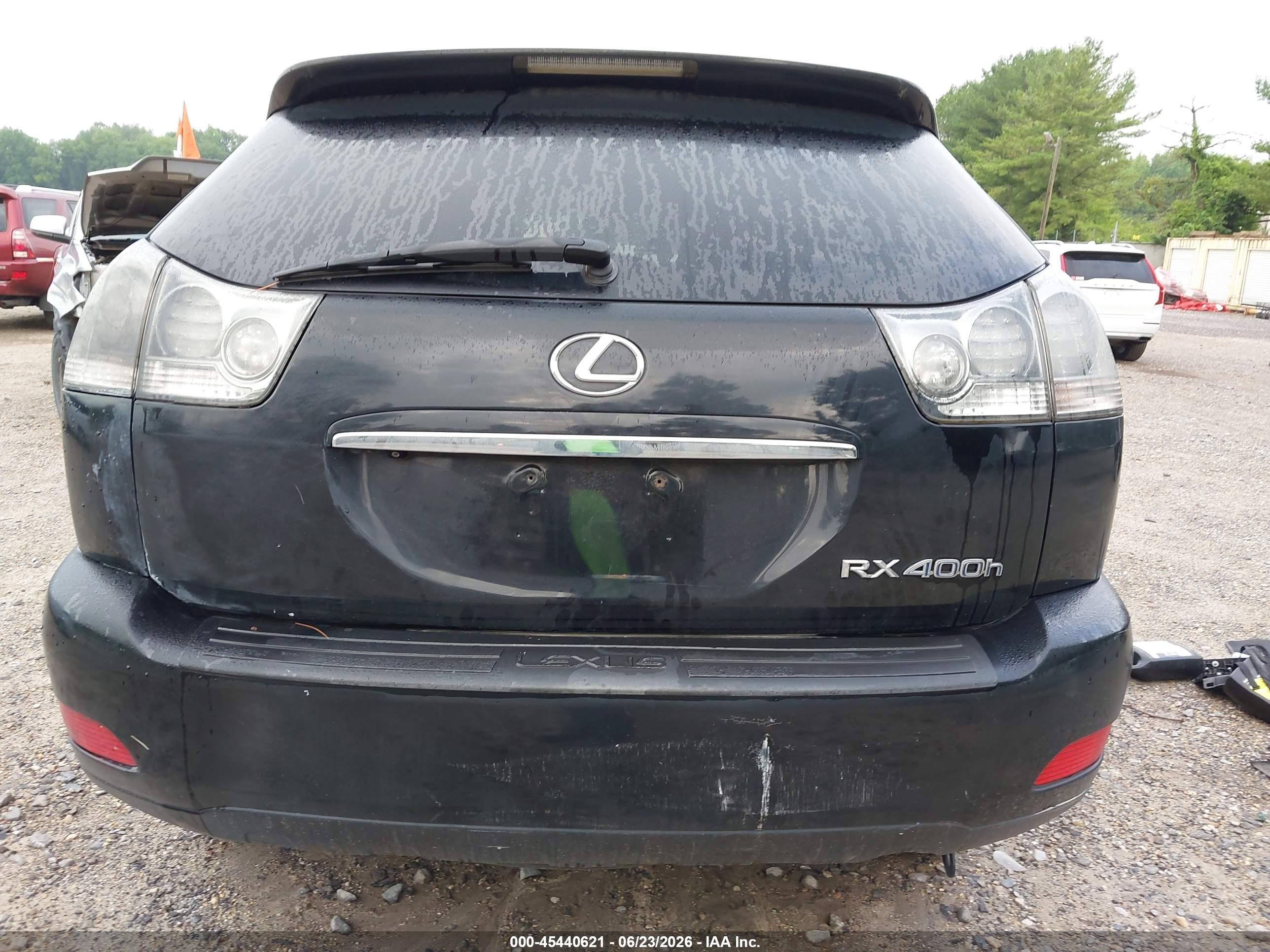 2007 Lexus Rx 400h   Black vin: JTJHW31U072033483