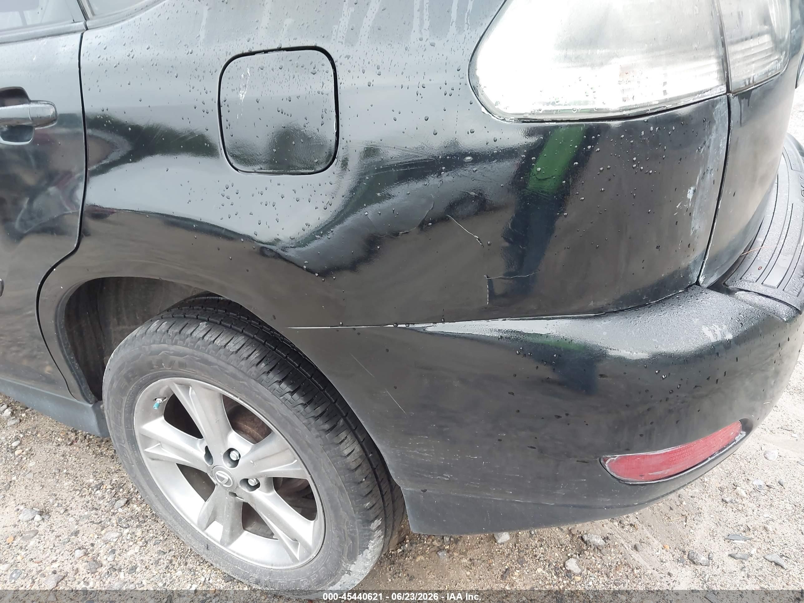 2007 Lexus Rx 400h   Black vin: JTJHW31U072033483