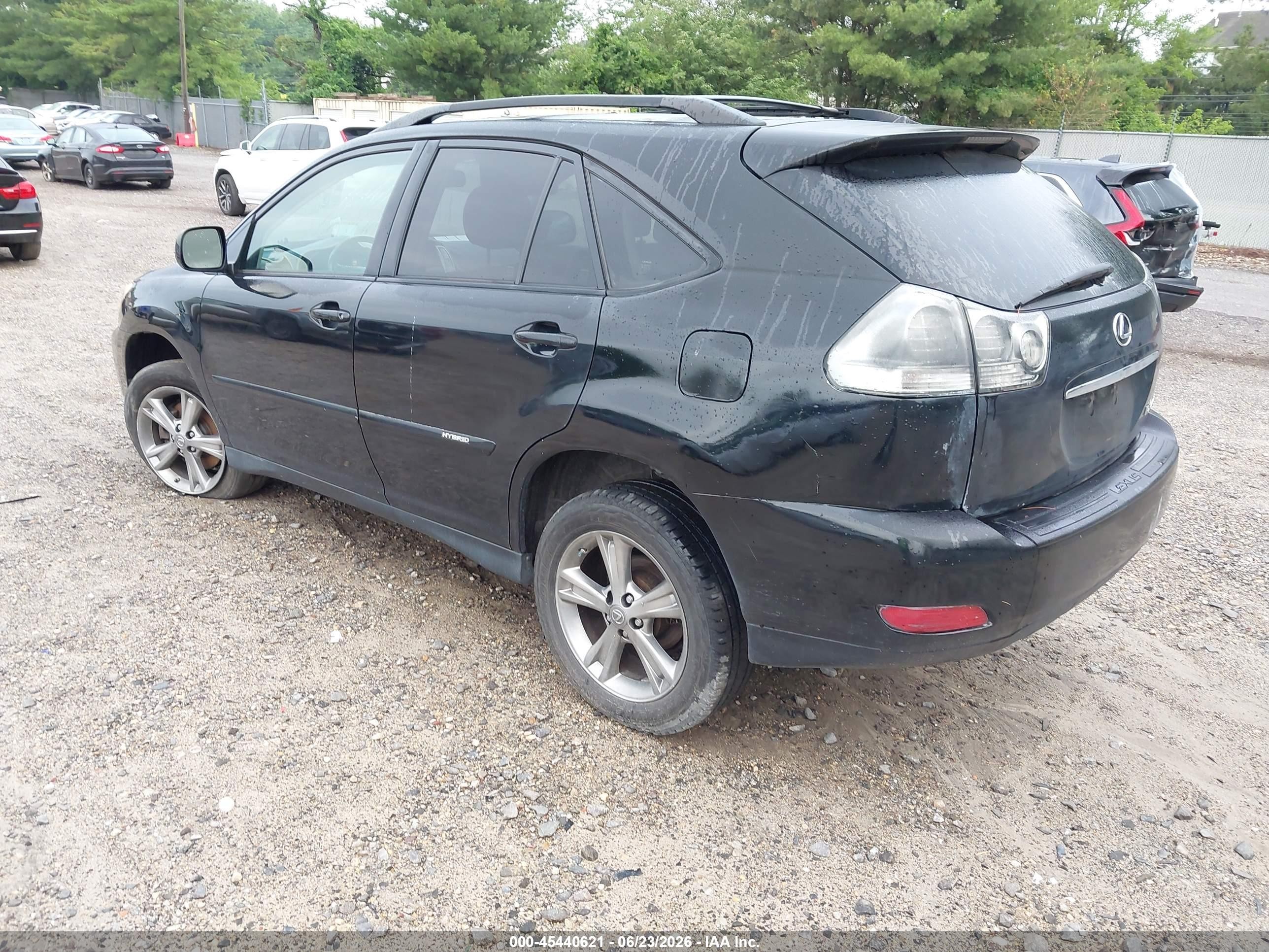 2007 Lexus Rx 400h   Black vin: JTJHW31U072033483