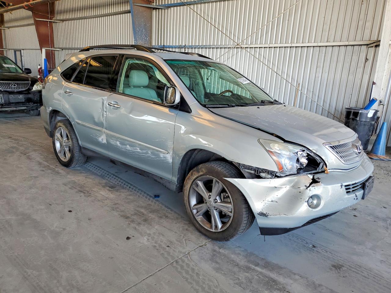 2008 Lexus Rx 400h Silver vin: JTJHW31U082047689