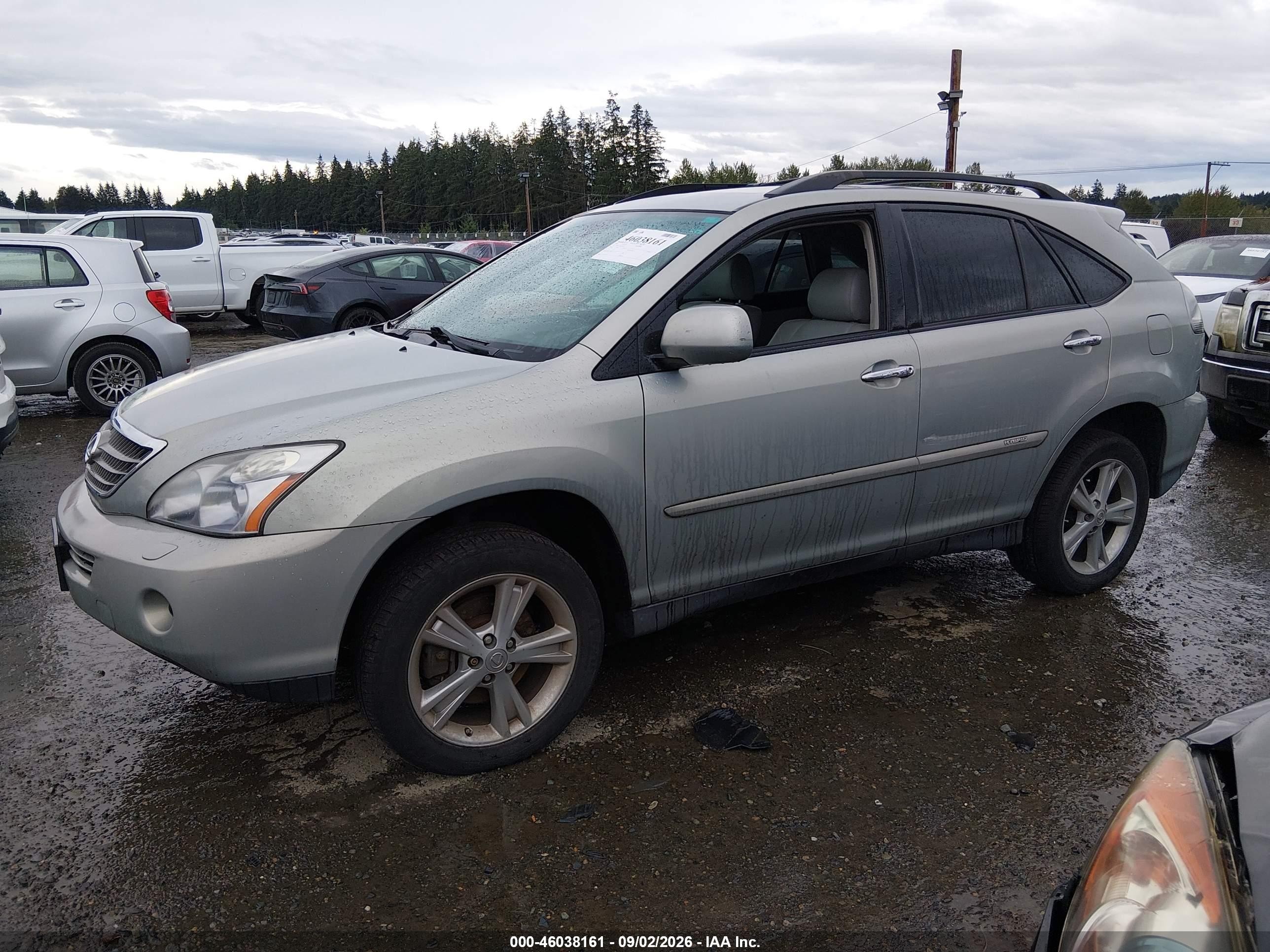 2008 Lexus Rx 400h Gray vin: JTJHW31U082048129