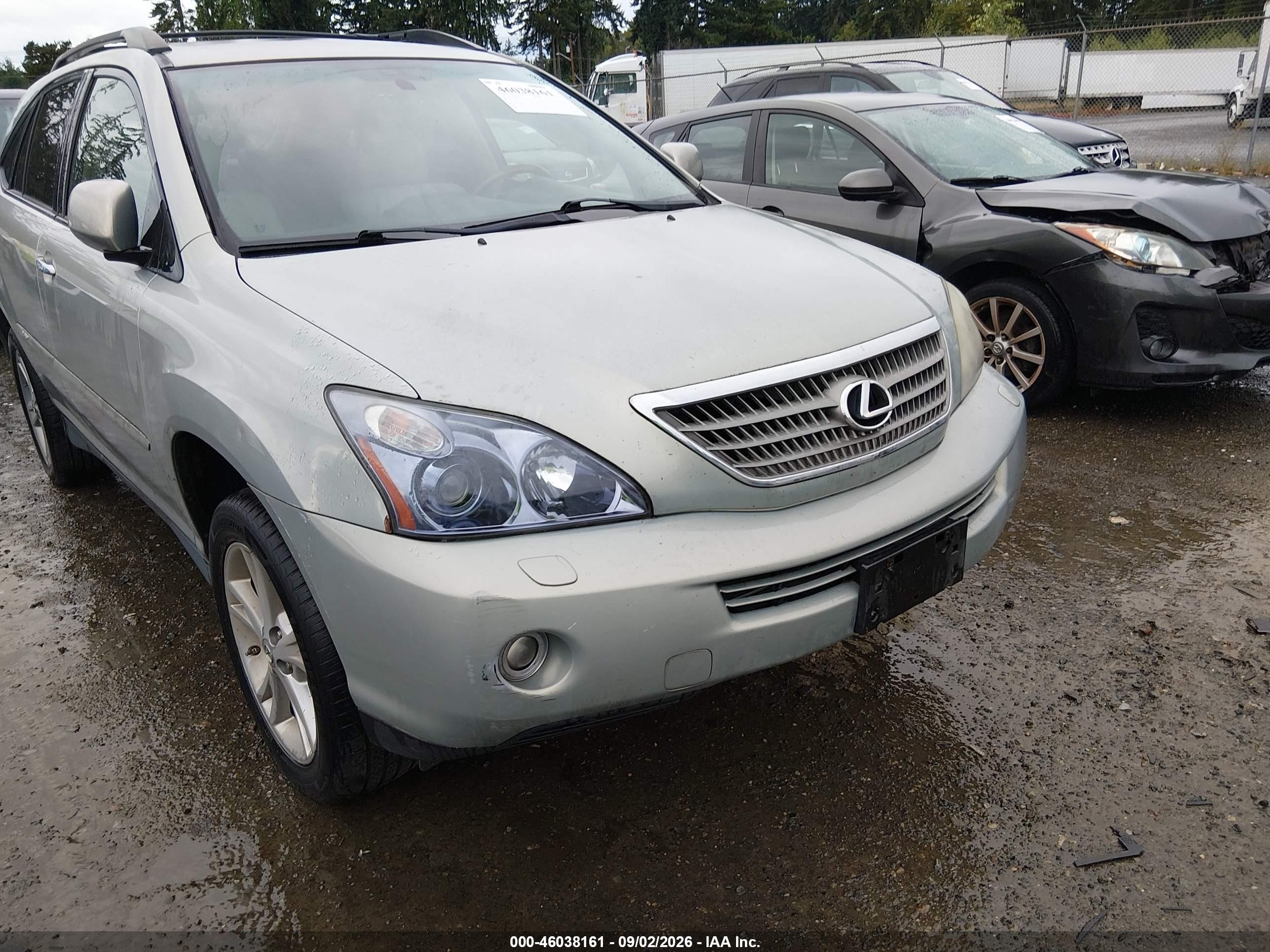 2008 Lexus Rx 400h Gray vin: JTJHW31U082048129