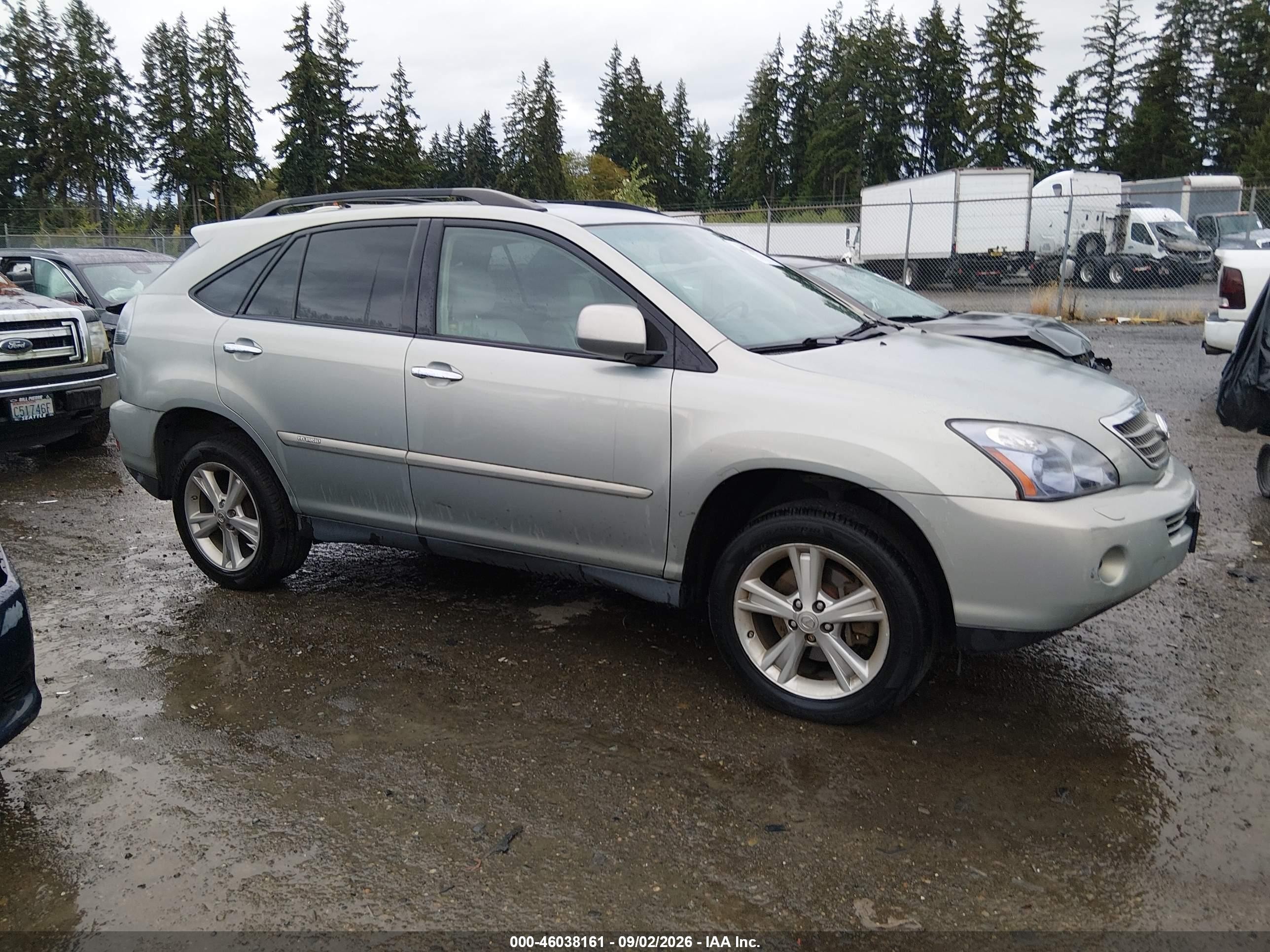 2008 Lexus Rx 400h Gray vin: JTJHW31U082048129