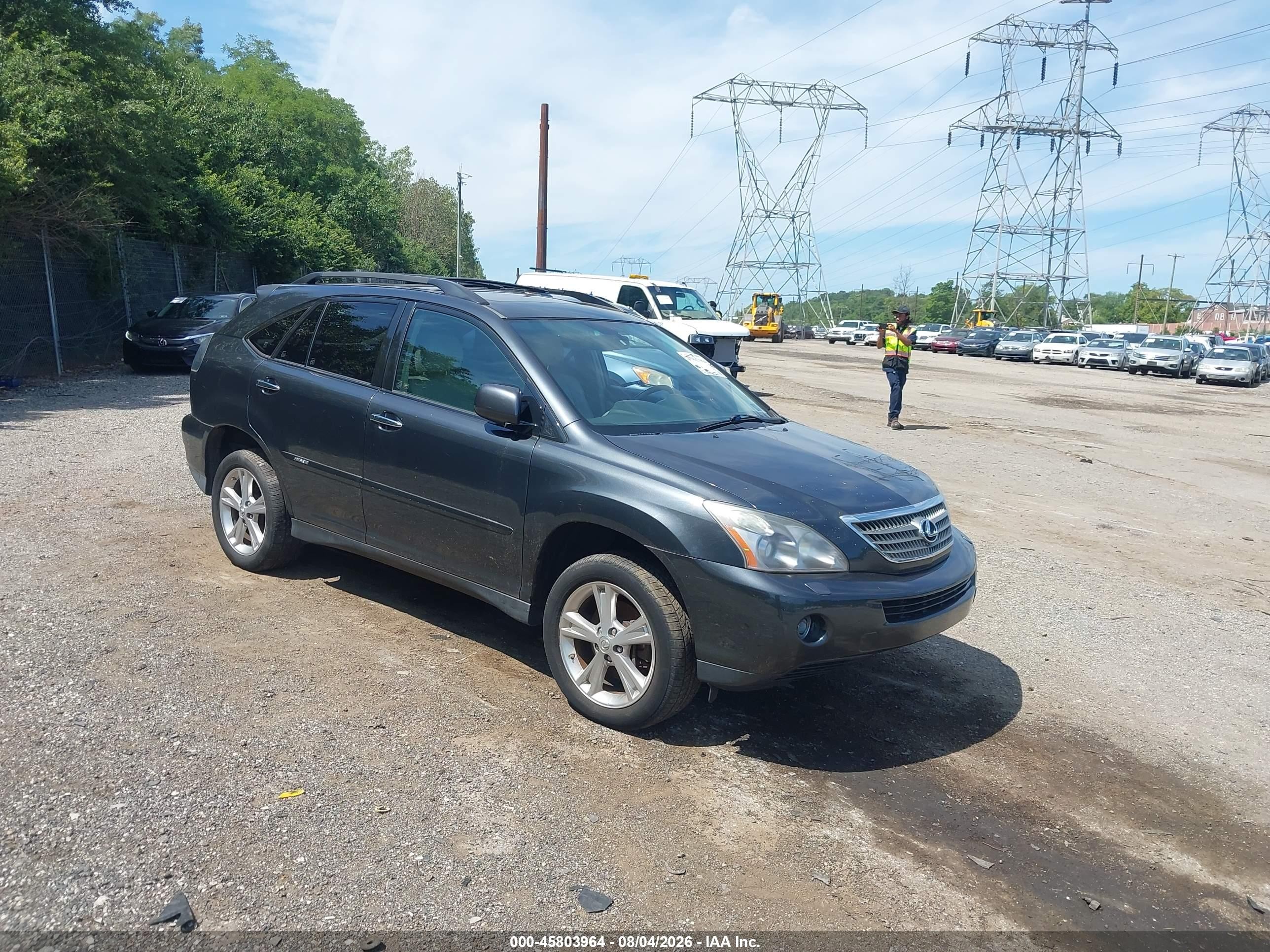 2008 Lexus Rx 400h   Gray vin: JTJHW31U082066176