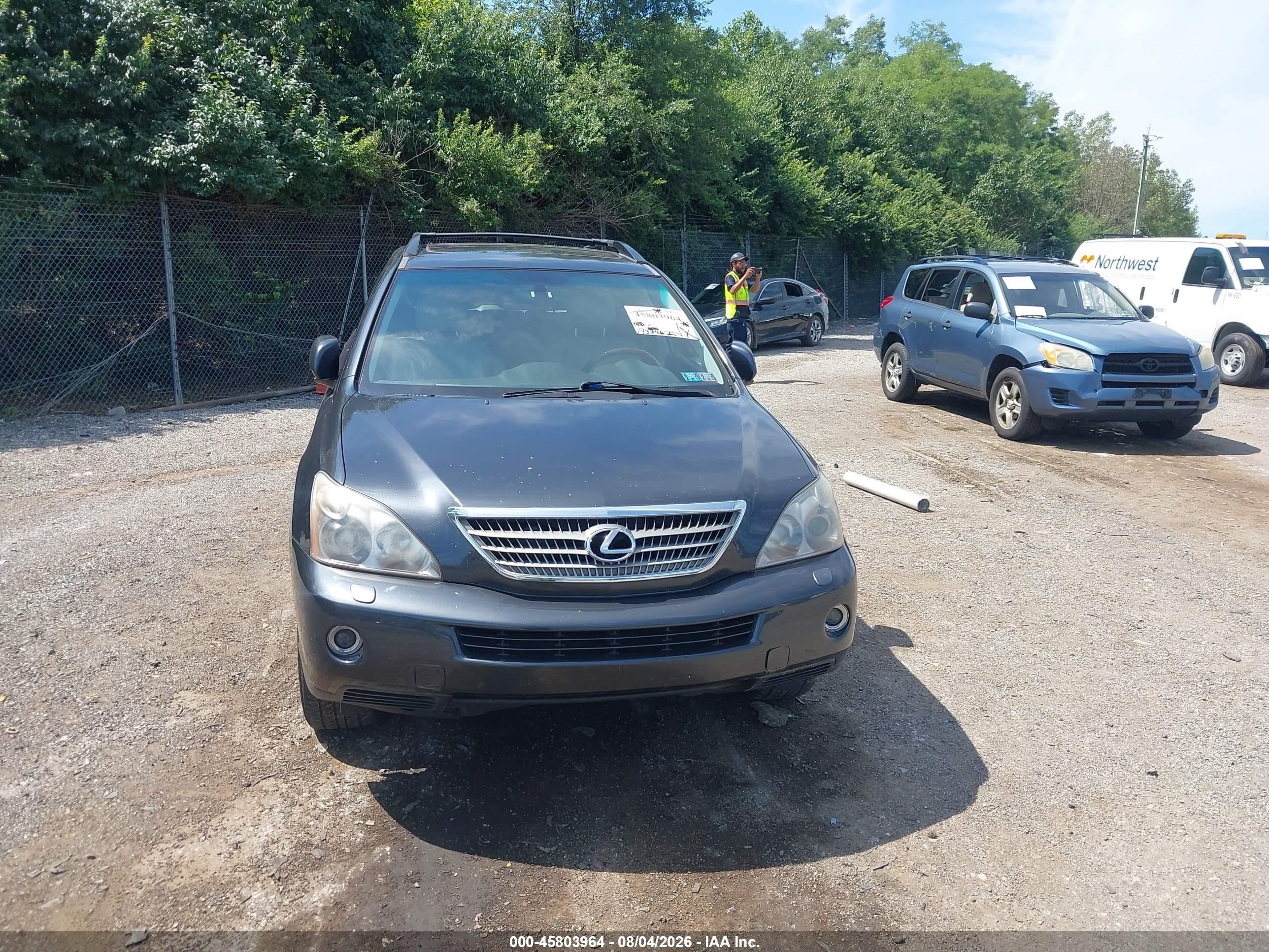 2008 Lexus Rx 400h   Gray vin: JTJHW31U082066176