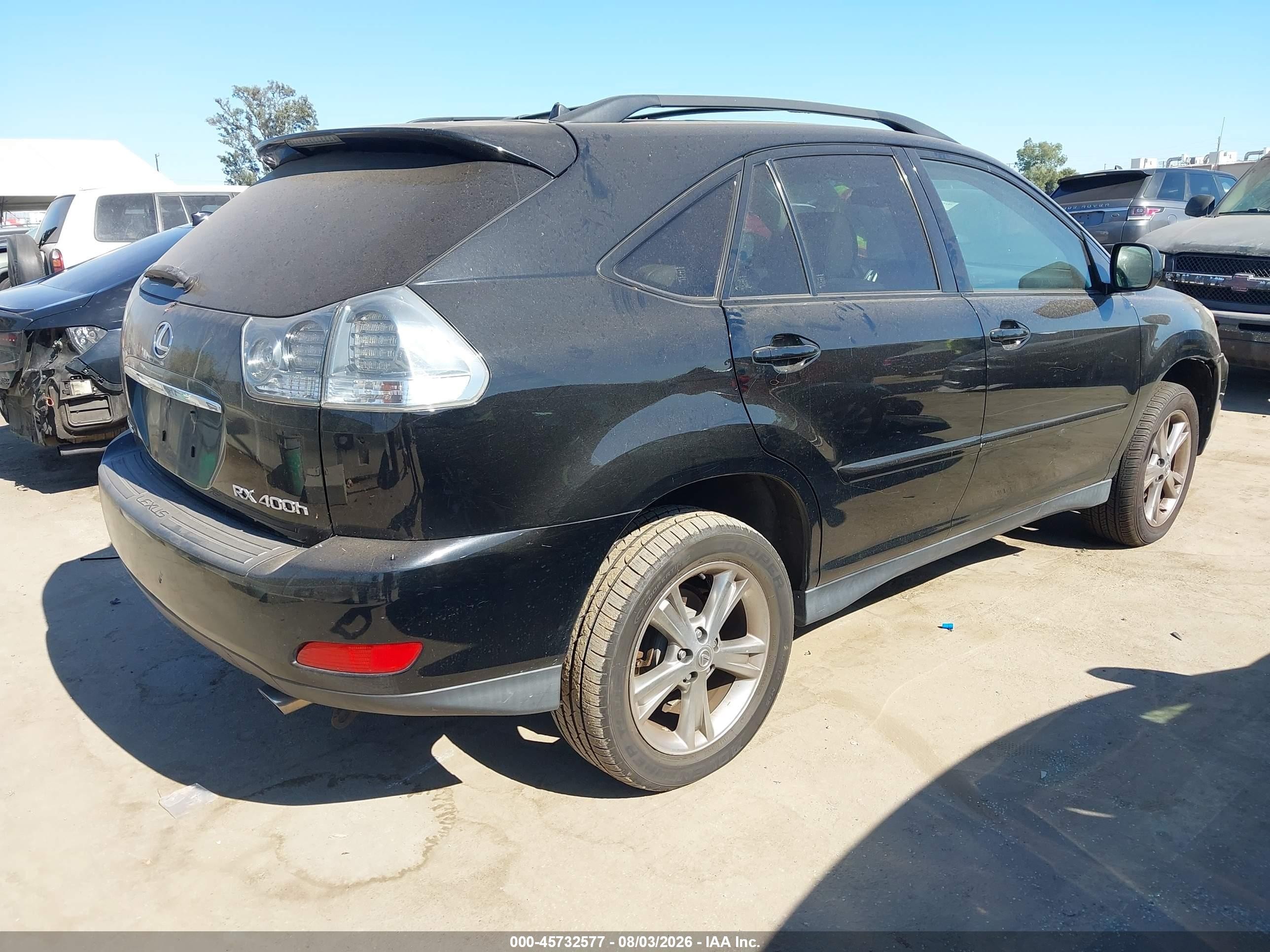 2006 Lexus Rx 400h Black vin: JTJHW31U160037083