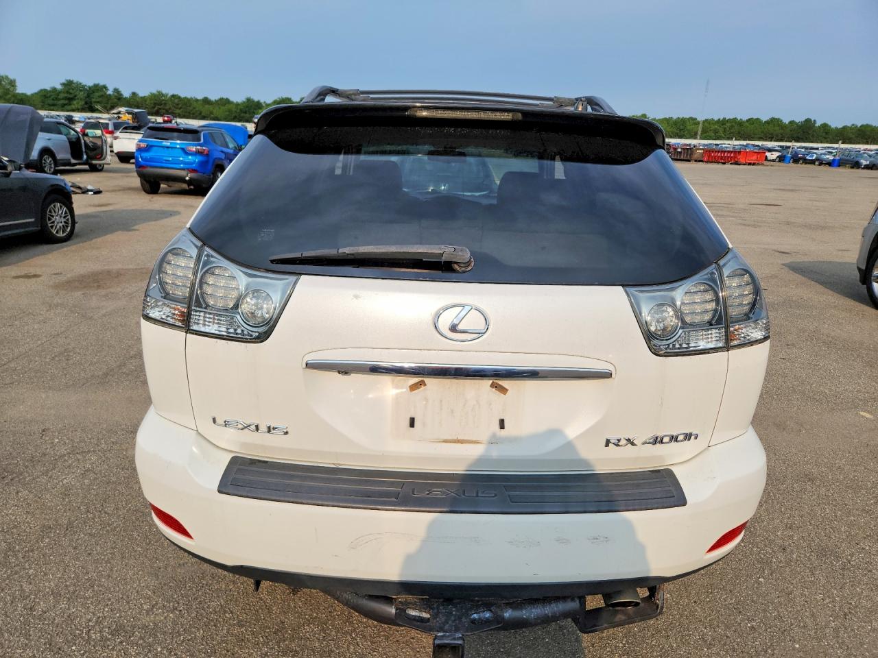 2007 Lexus Rx 400h White vin: JTJHW31U272025899