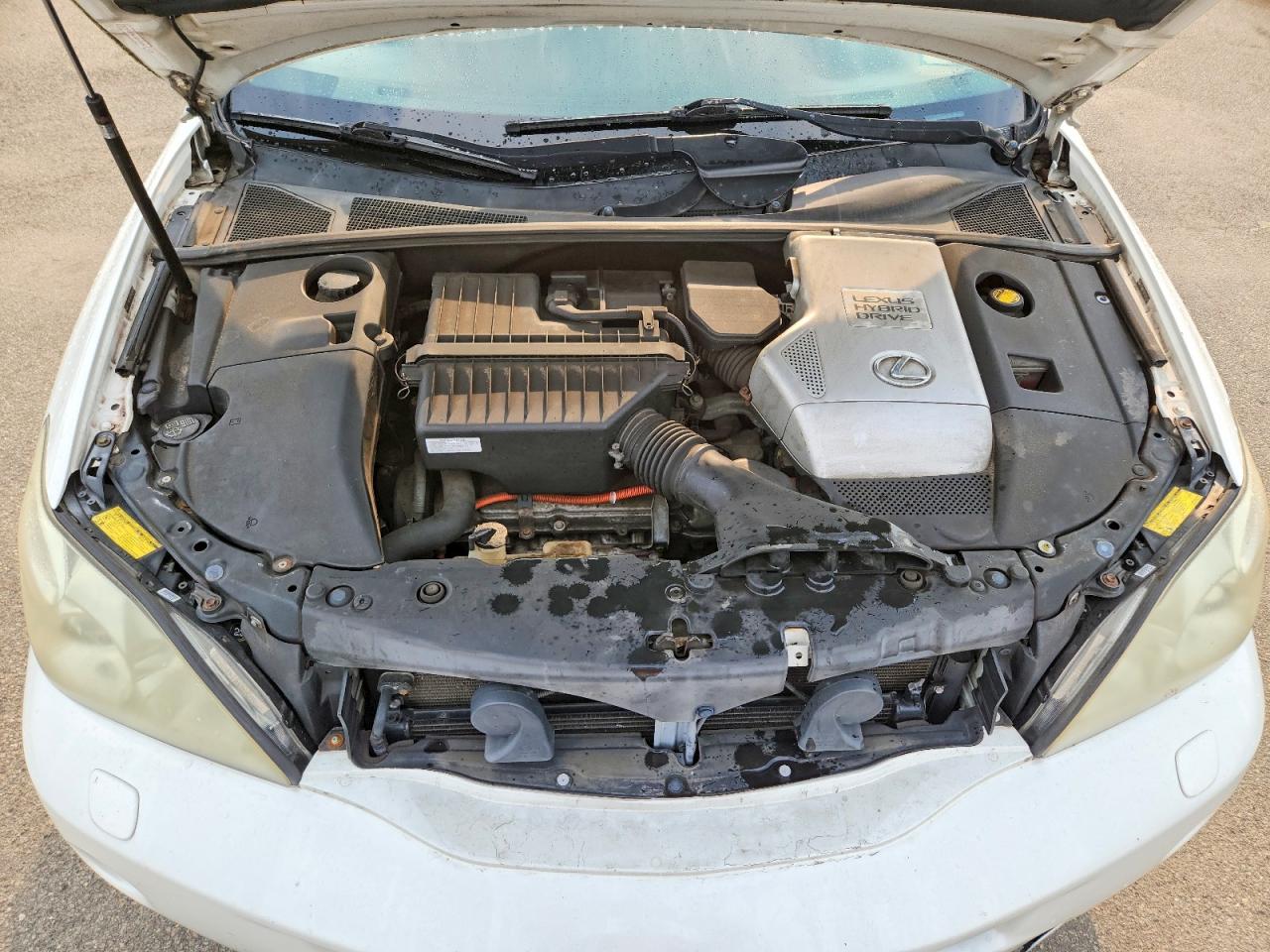 2007 Lexus Rx 400h White vin: JTJHW31U272025899