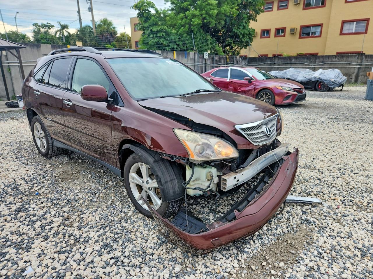 2008 Lexus Rx 400h Burgundy vin: JTJHW31U282852576