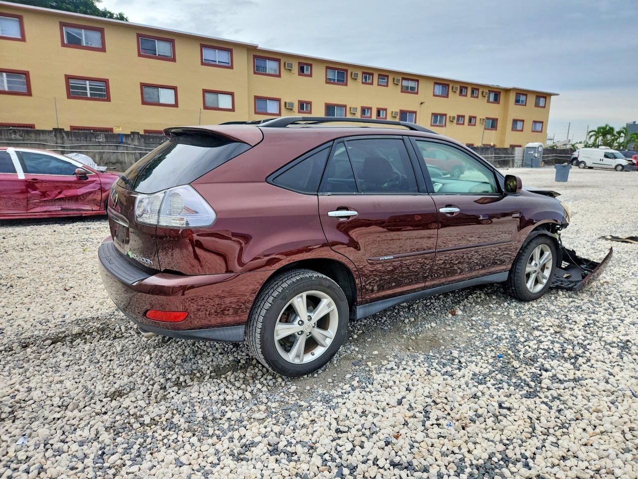 2008 Lexus Rx 400h Burgundy vin: JTJHW31U282852576