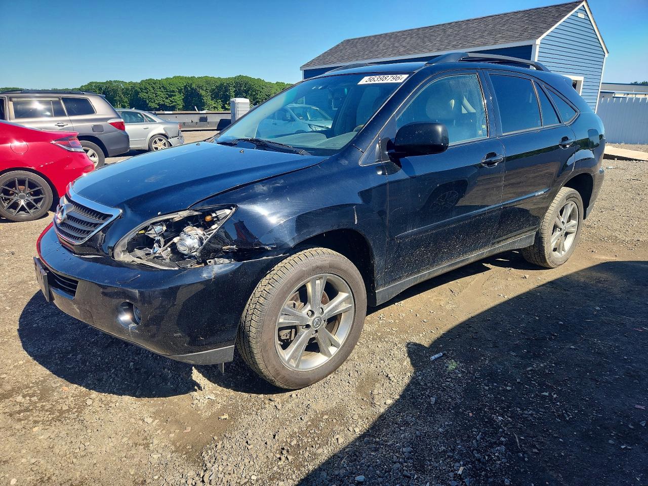 2007 Lexus Rx 400h Black vin: JTJHW31U372031629
