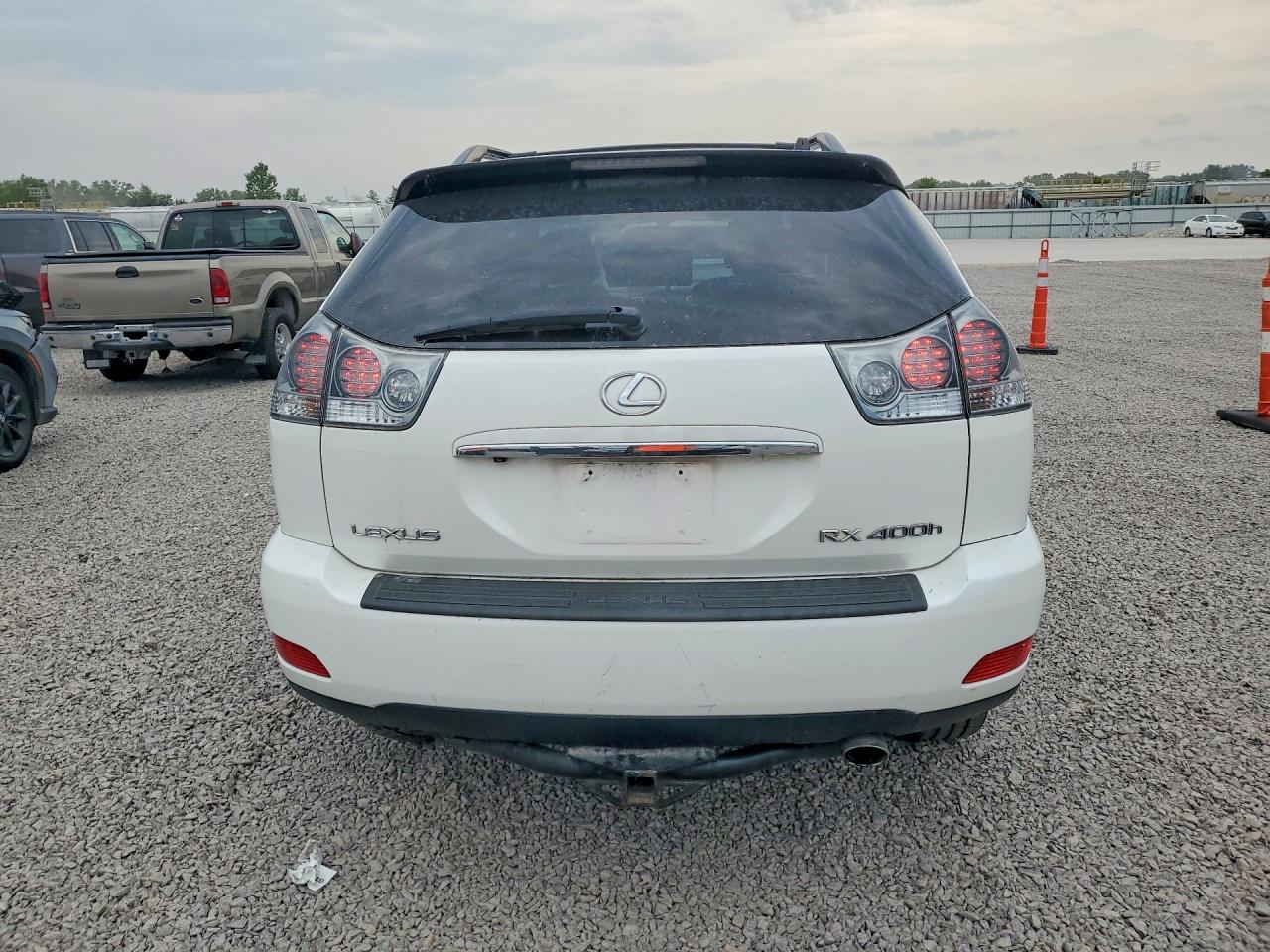 2007 Lexus Rx 400h White vin: JTJHW31U372038290