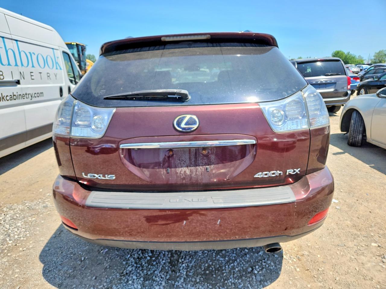 2008 Lexus Rx 400h Maroon vin: JTJHW31U382041692