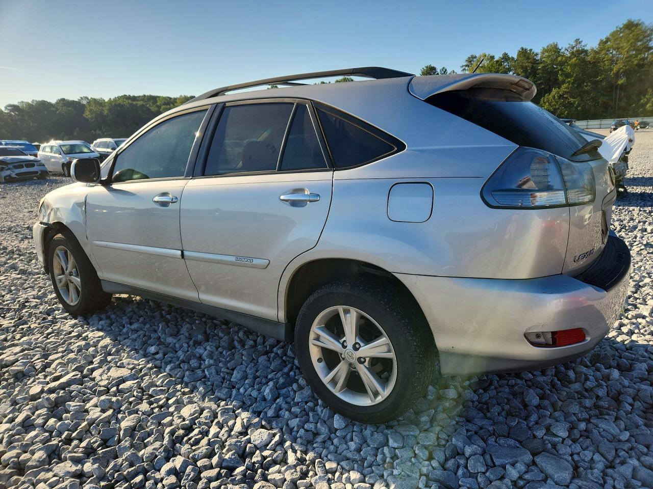 2008 Lexus Rx 400h Silver vin: JTJHW31U382046097