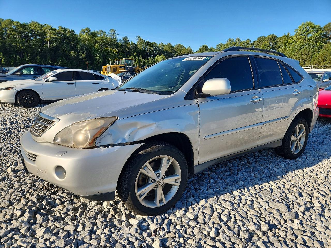 2008 Lexus Rx 400h Silver vin: JTJHW31U382046097