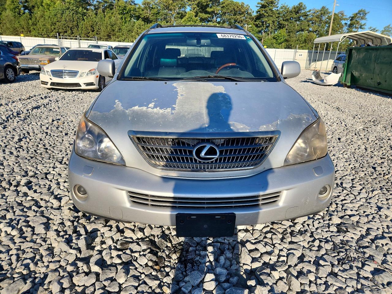 2008 Lexus Rx 400h Silver vin: JTJHW31U382046097