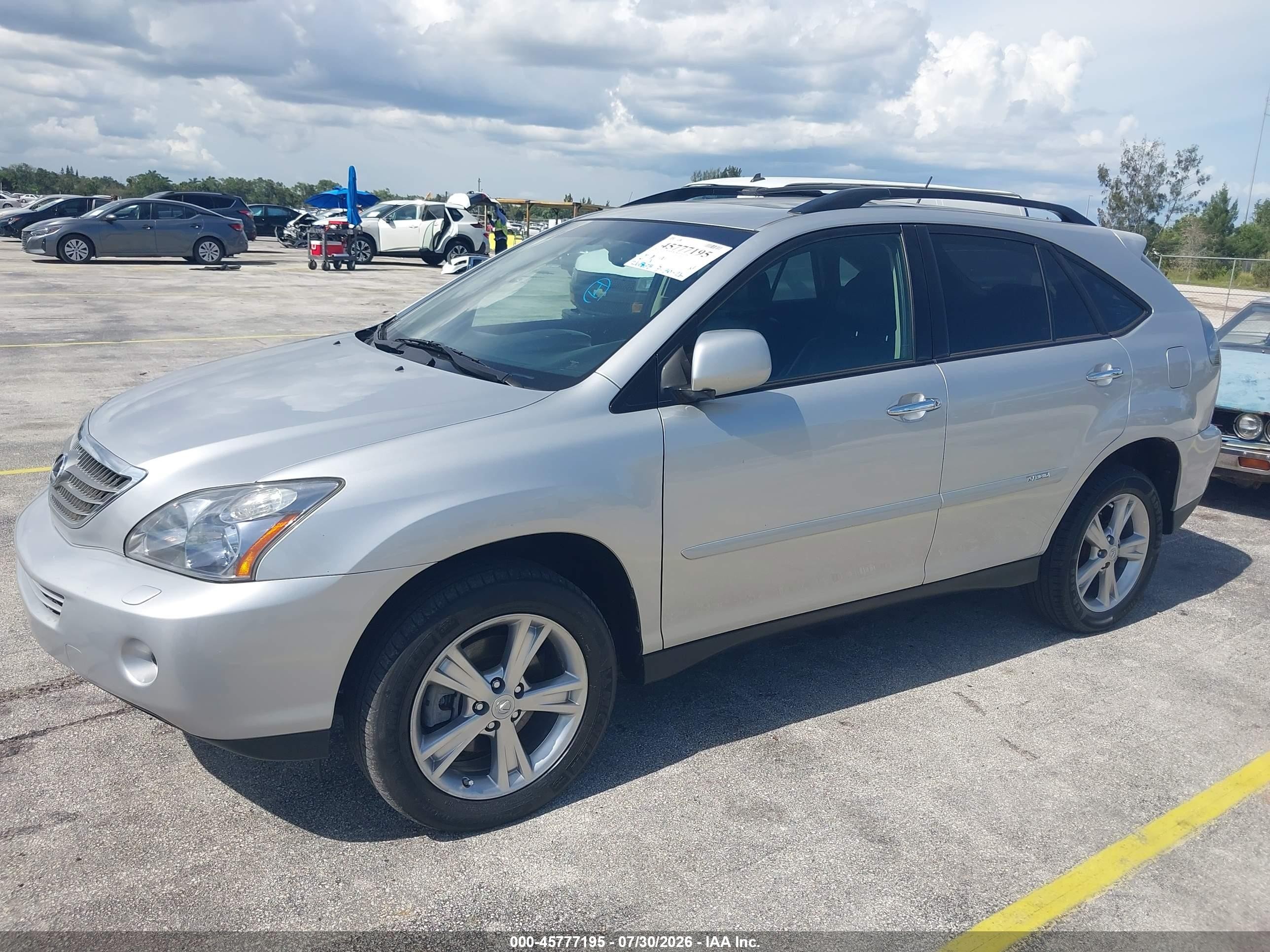 2008 Lexus Rx 400h   Silver vin: JTJHW31U382062476