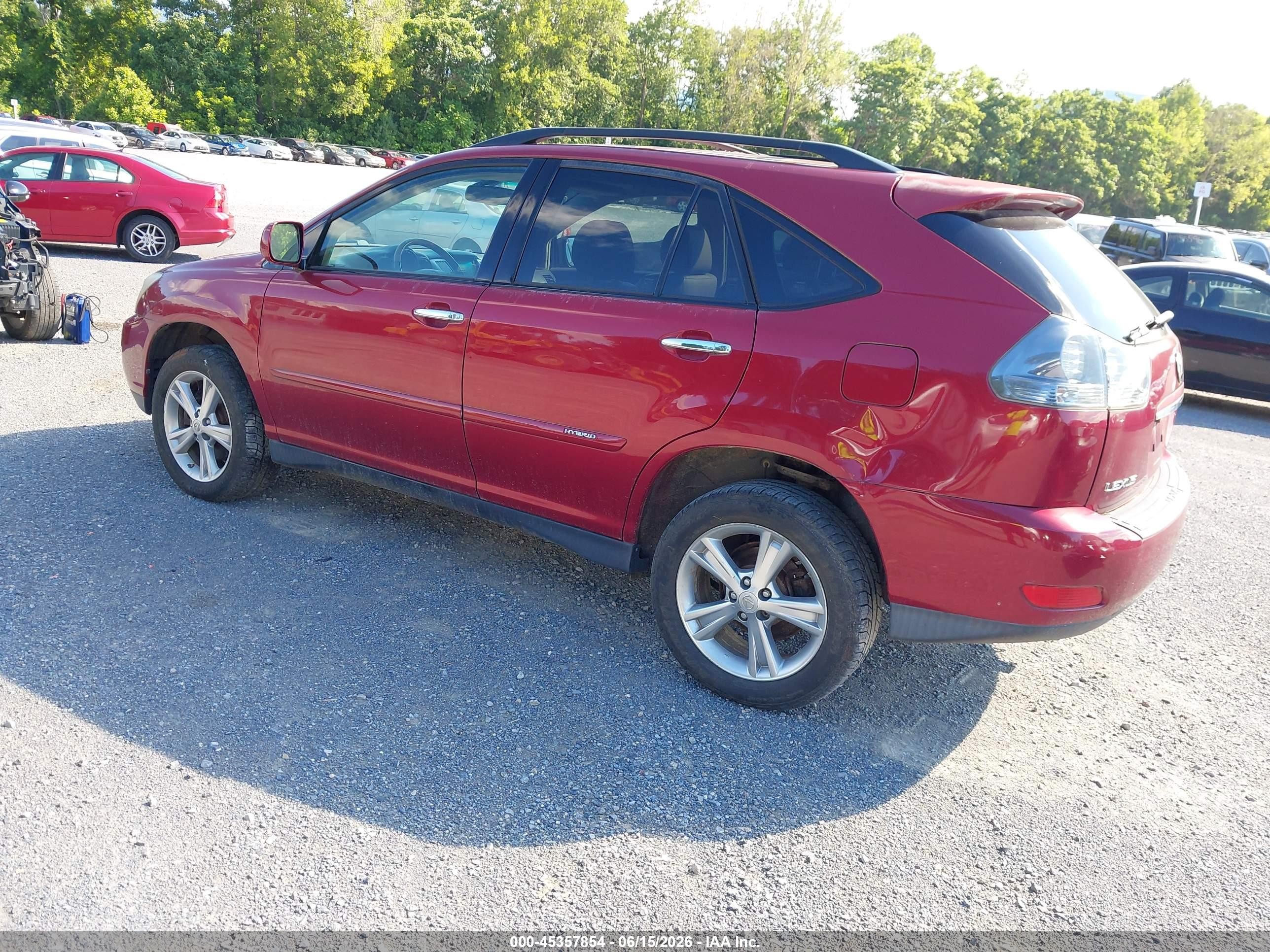 2008 Lexus Rx 400h   Красный vin: JTJHW31U382858631