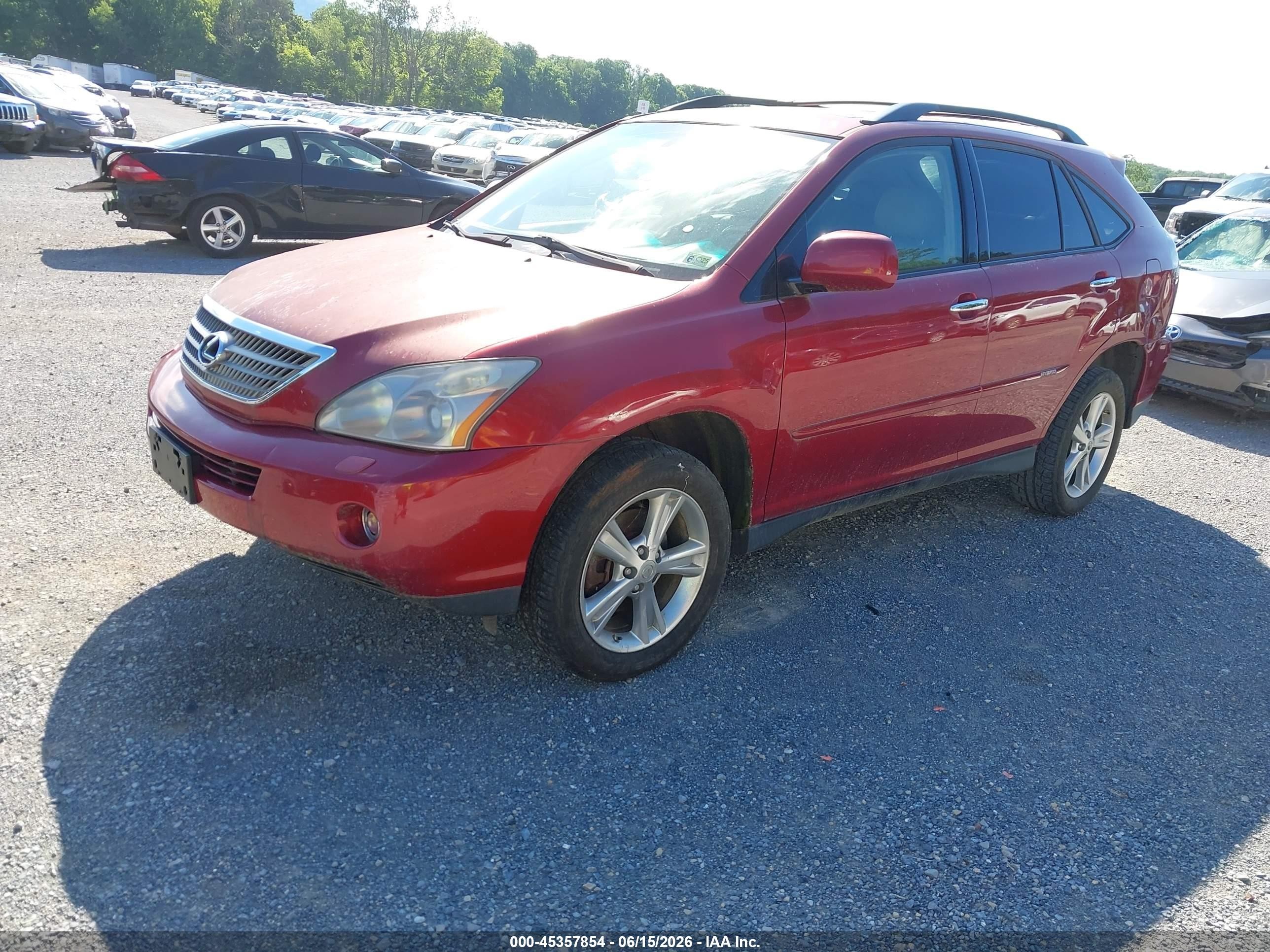 2008 Lexus Rx 400h   Красный vin: JTJHW31U382858631