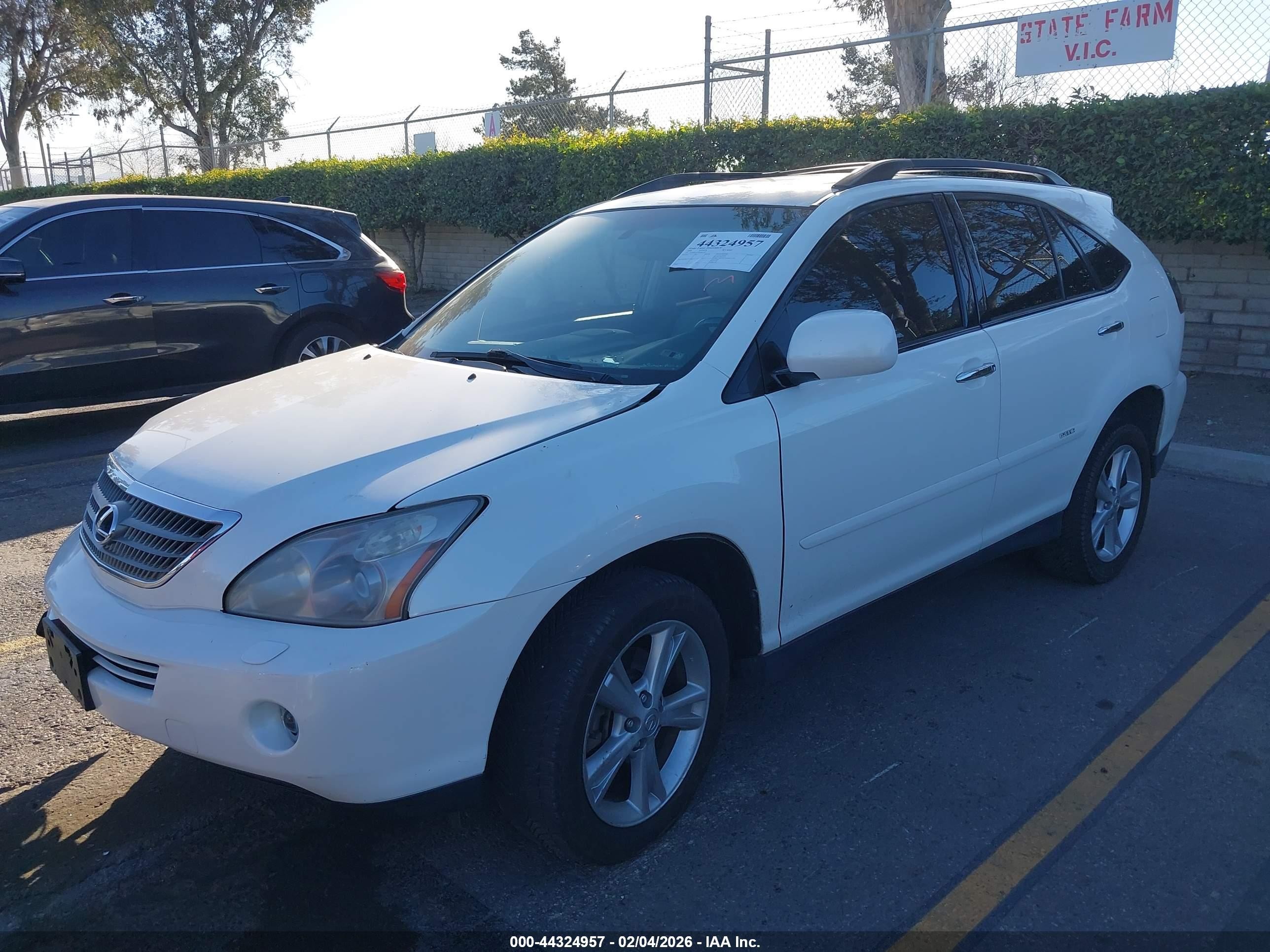 2008 Lexus Rx 400h   Белый vin: JTJHW31U382864249