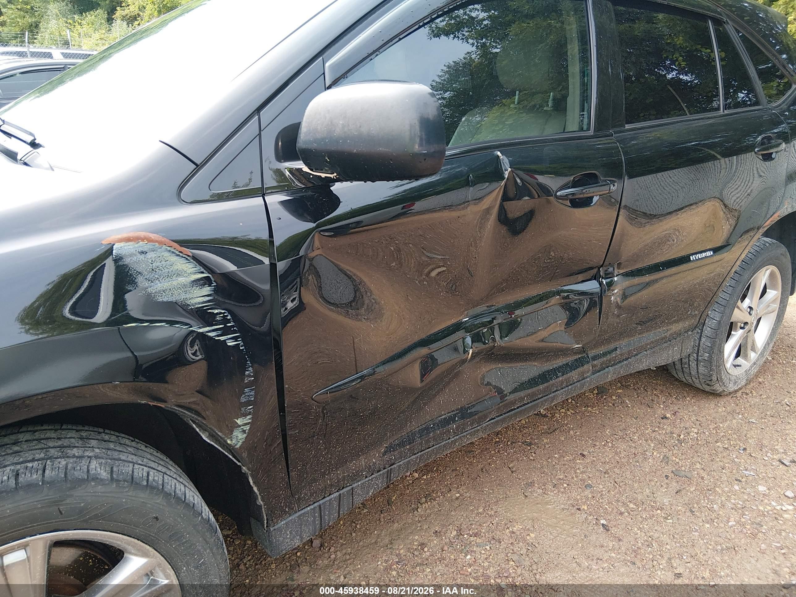 2007 Lexus Rx 400h   Черный vin: JTJHW31U472027525