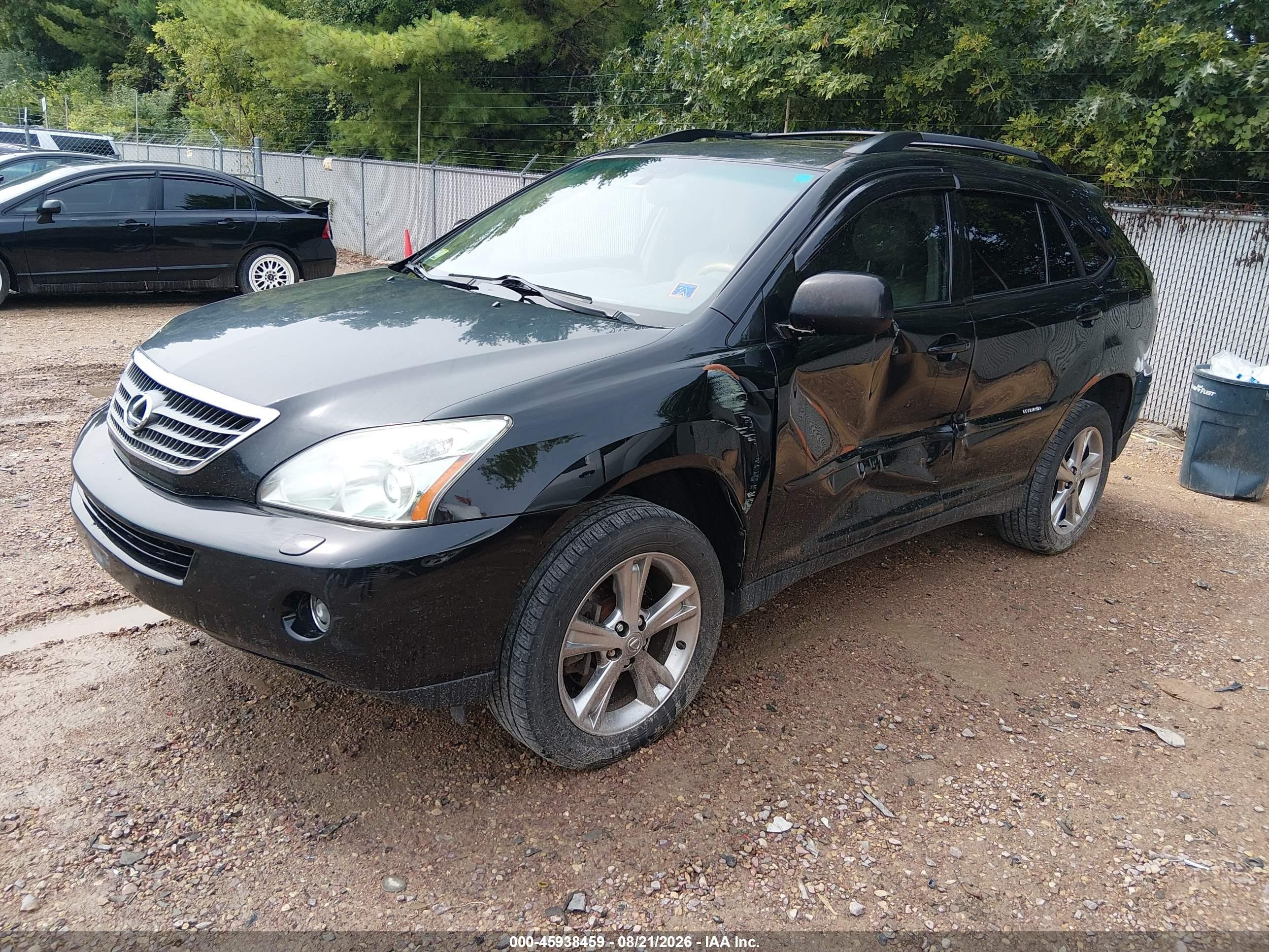 2007 Lexus Rx 400h   Черный vin: JTJHW31U472027525