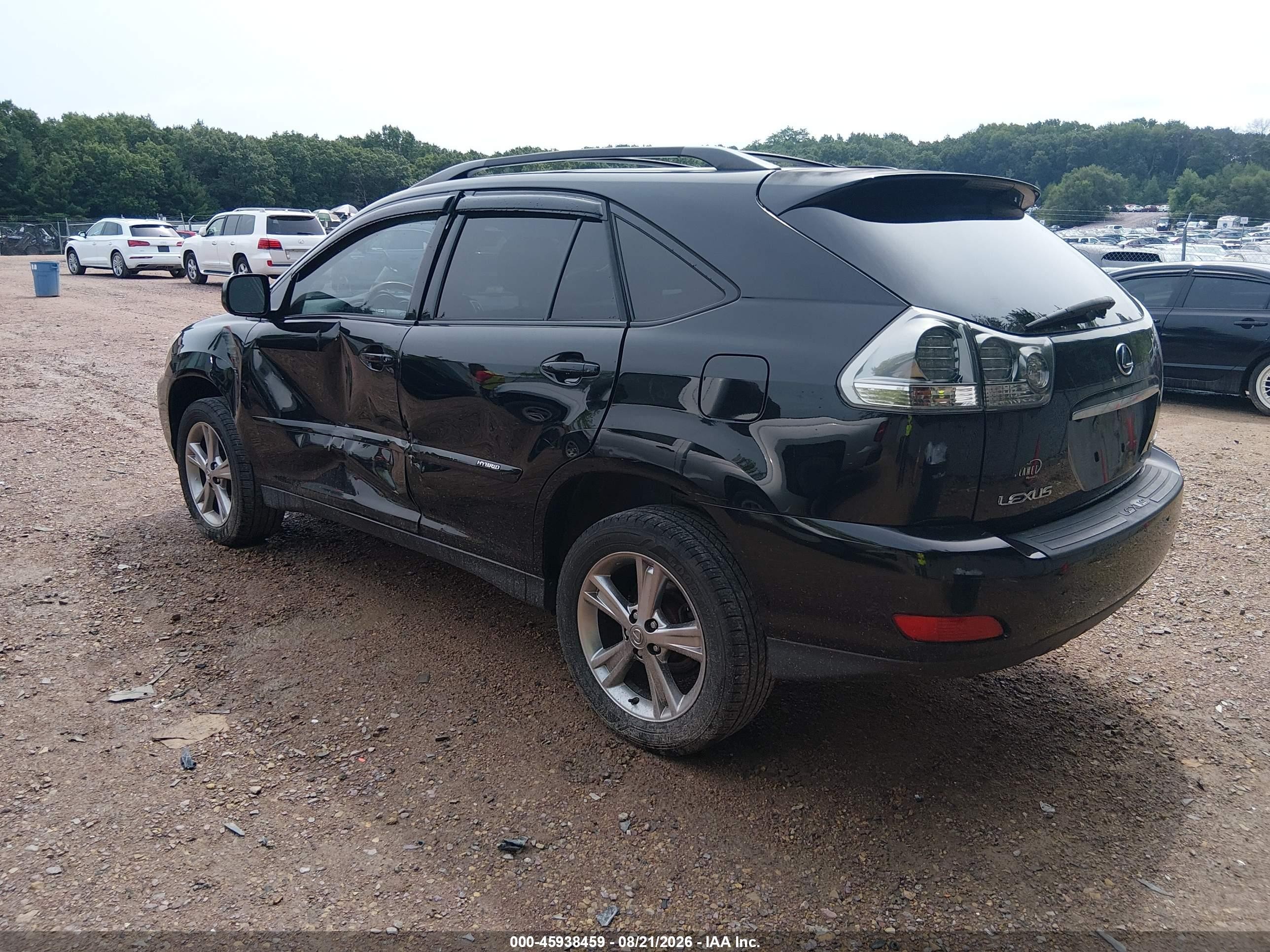 2007 Lexus Rx 400h   Черный vin: JTJHW31U472027525