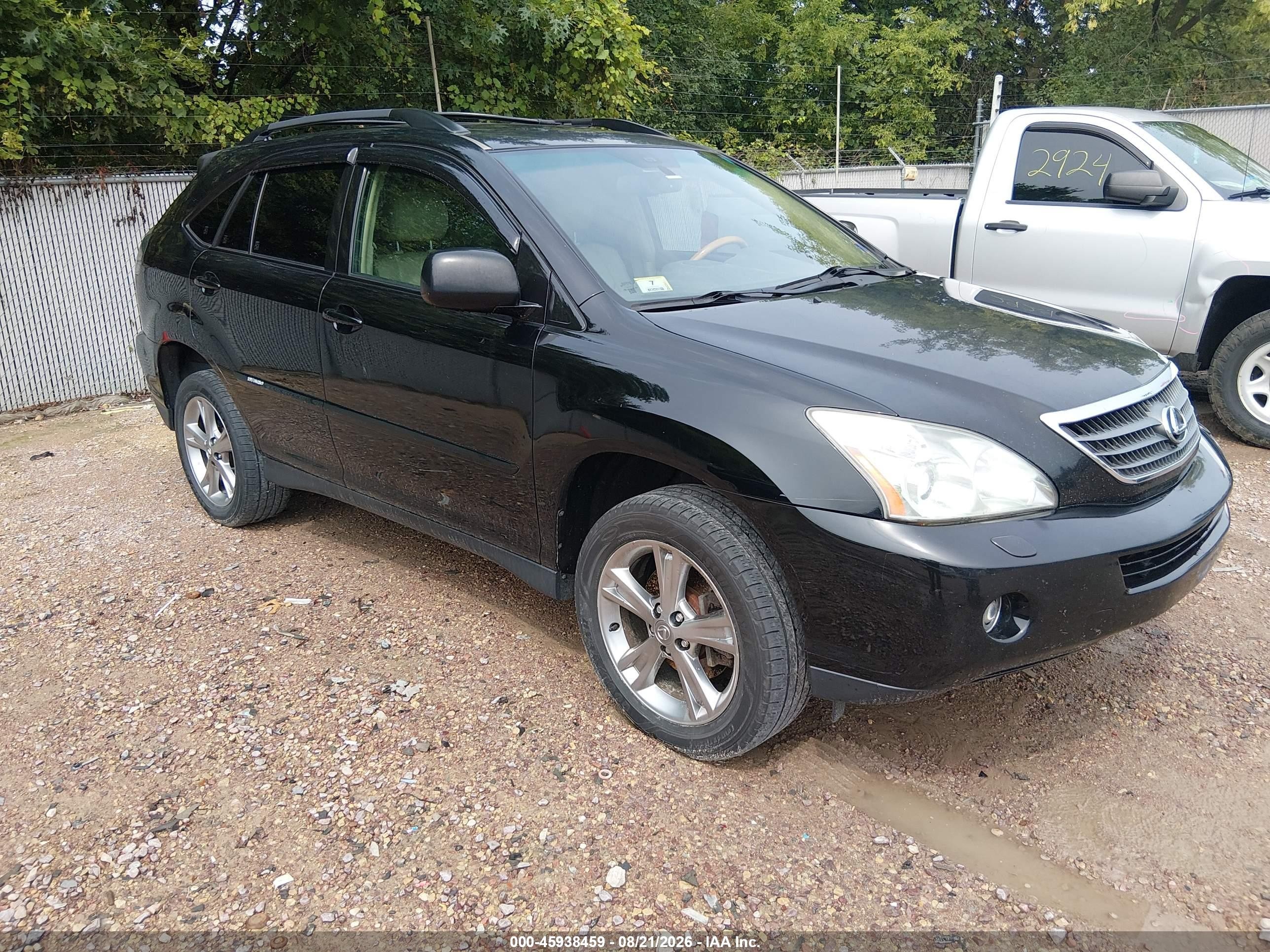 2007 Lexus Rx 400h   Black vin: JTJHW31U472027525