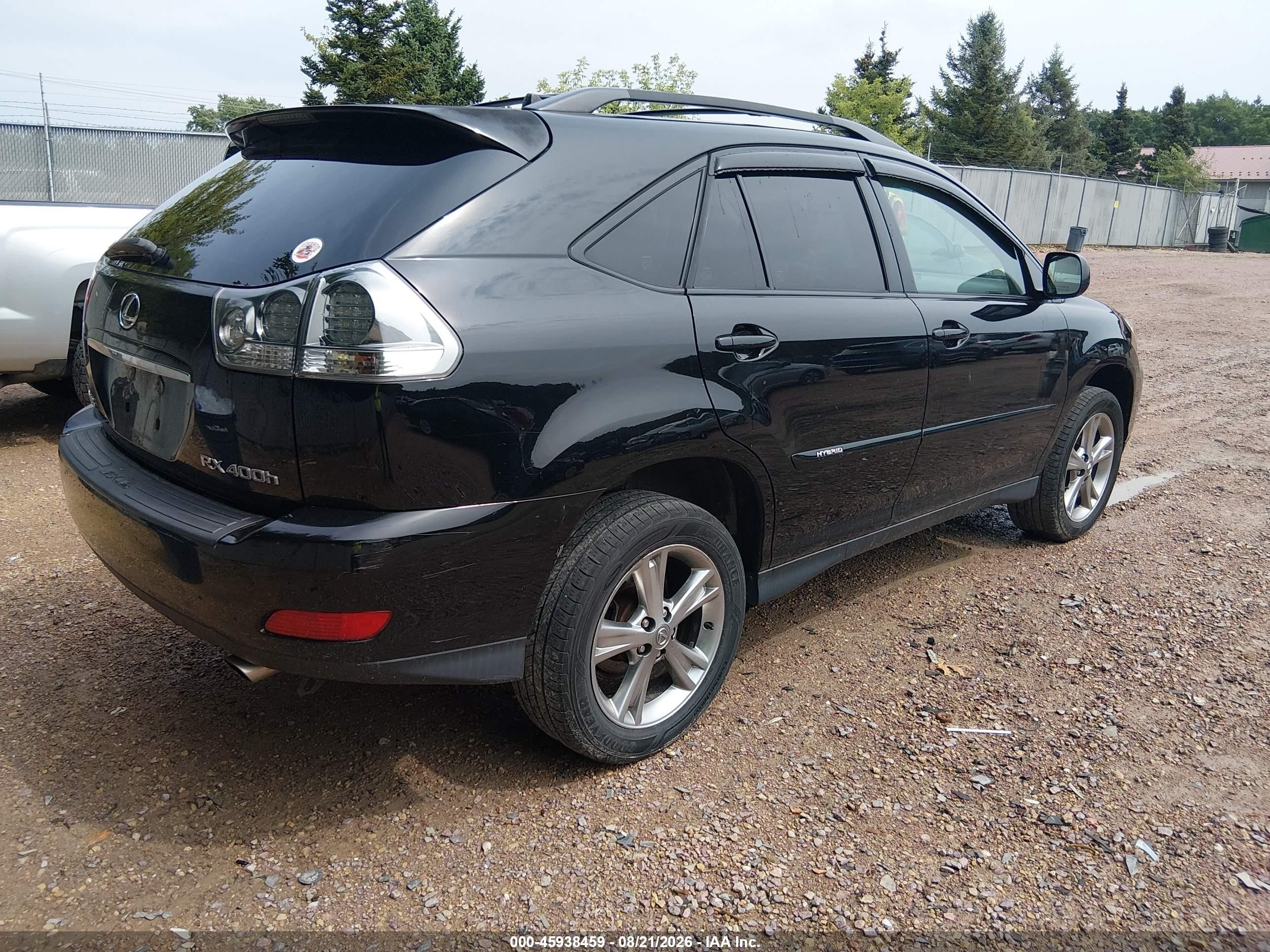 2007 Lexus Rx 400h   Черный vin: JTJHW31U472027525