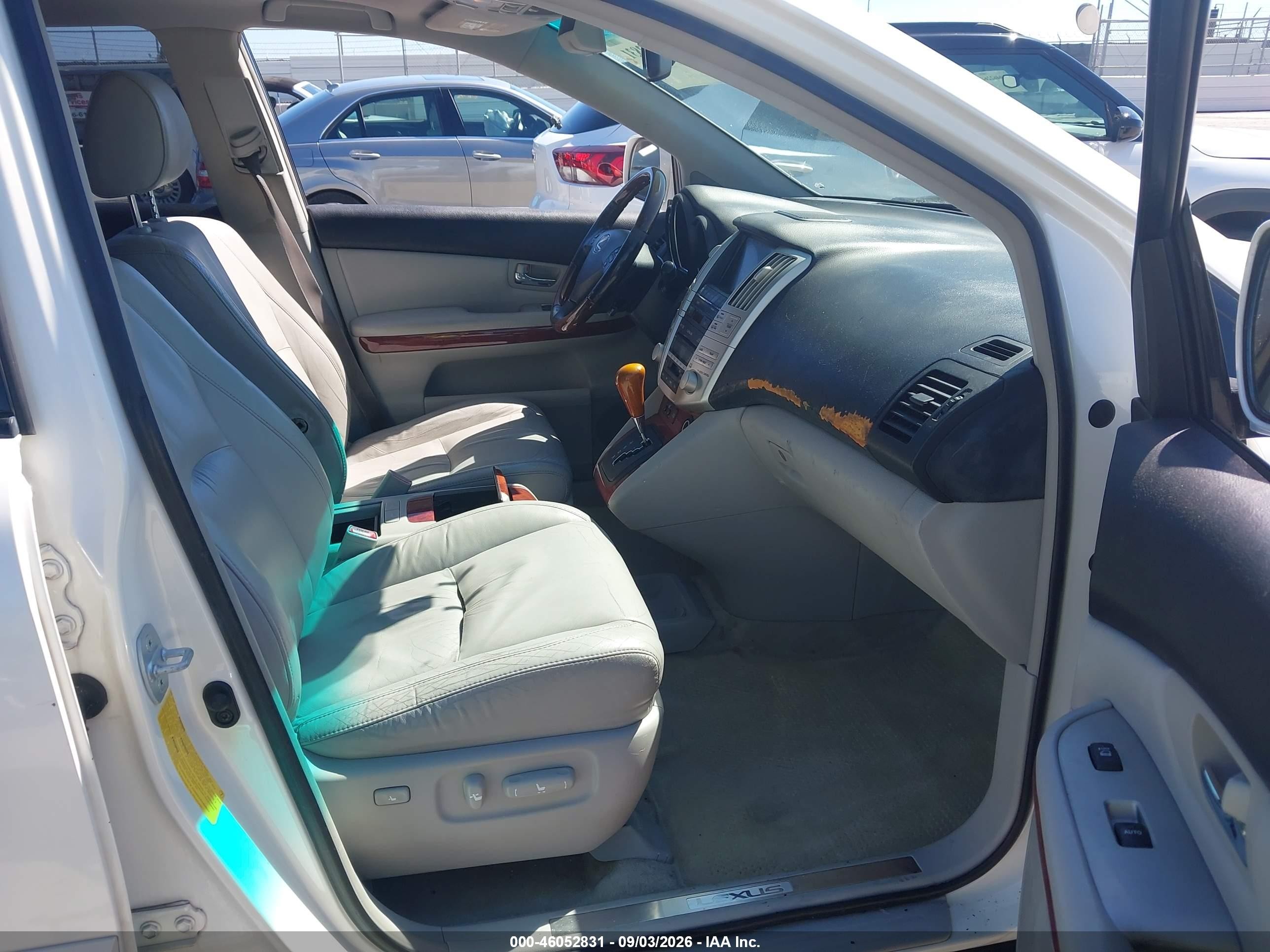 2007 Lexus Rx 400h   White vin: JTJHW31U472029467