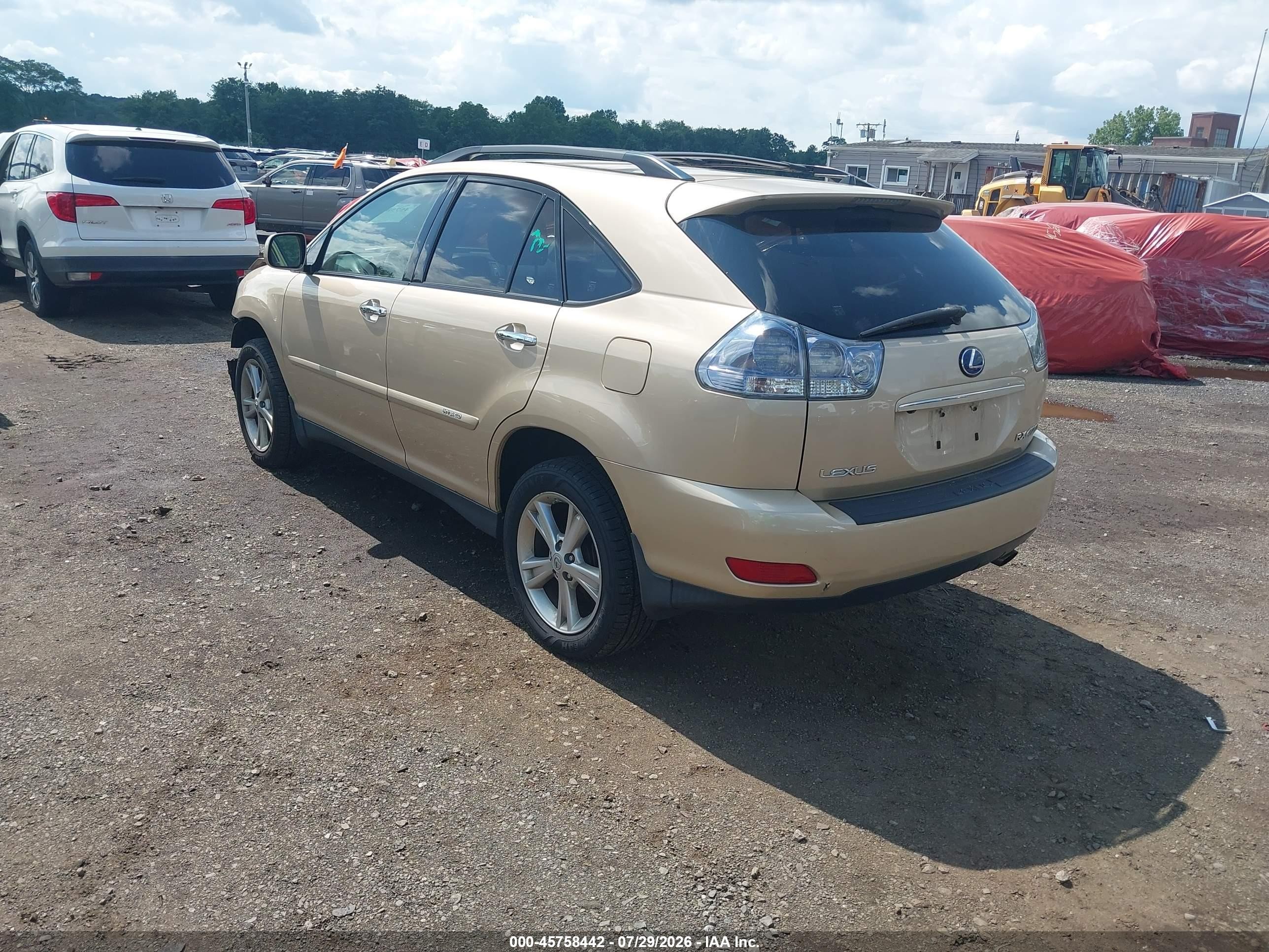 2008 Lexus Rx 400h   Beige vin: JTJHW31U482068979