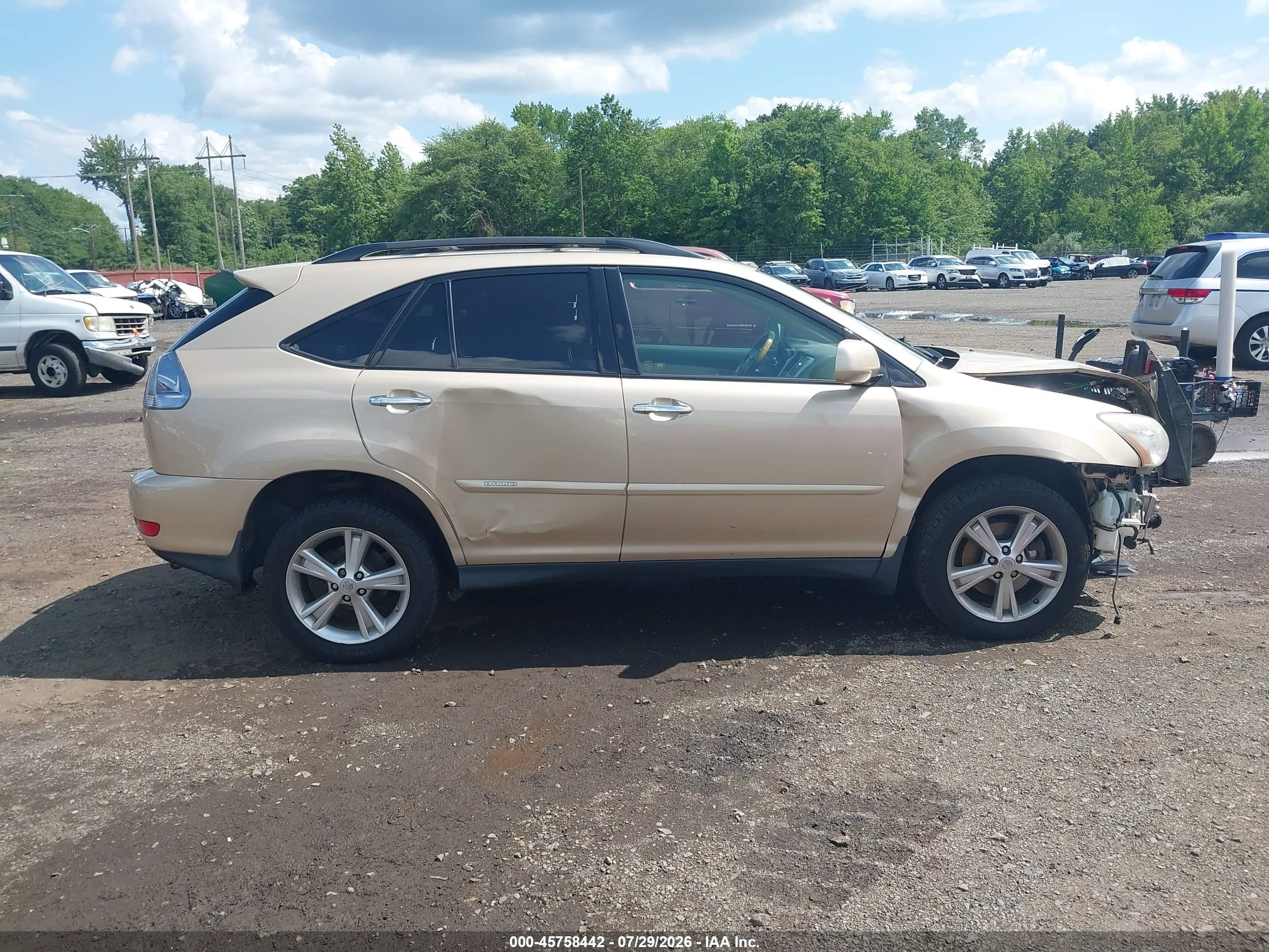 2008 Lexus Rx 400h   Beige vin: JTJHW31U482068979