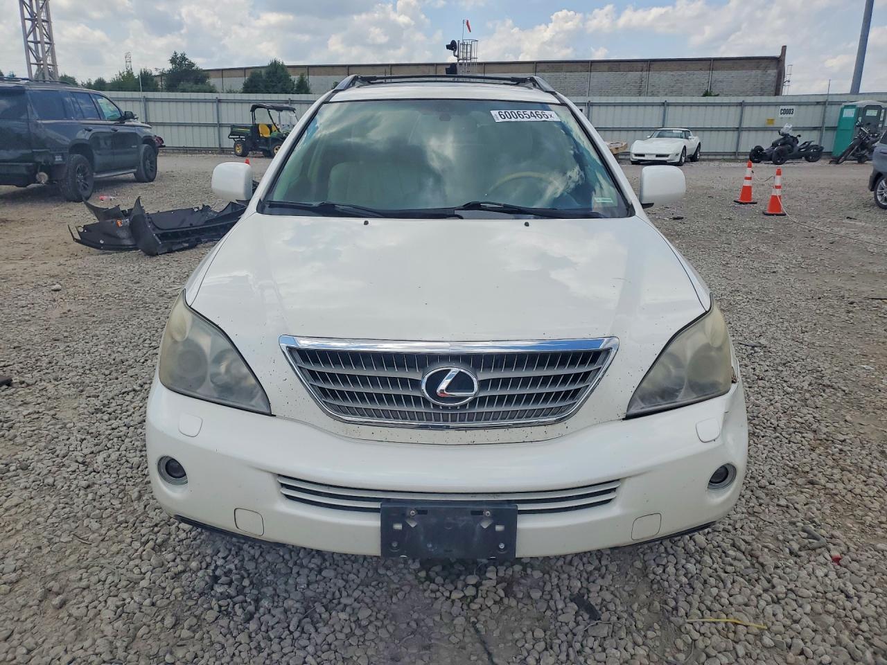 2008 Lexus Rx 400h White vin: JTJHW31U482069453