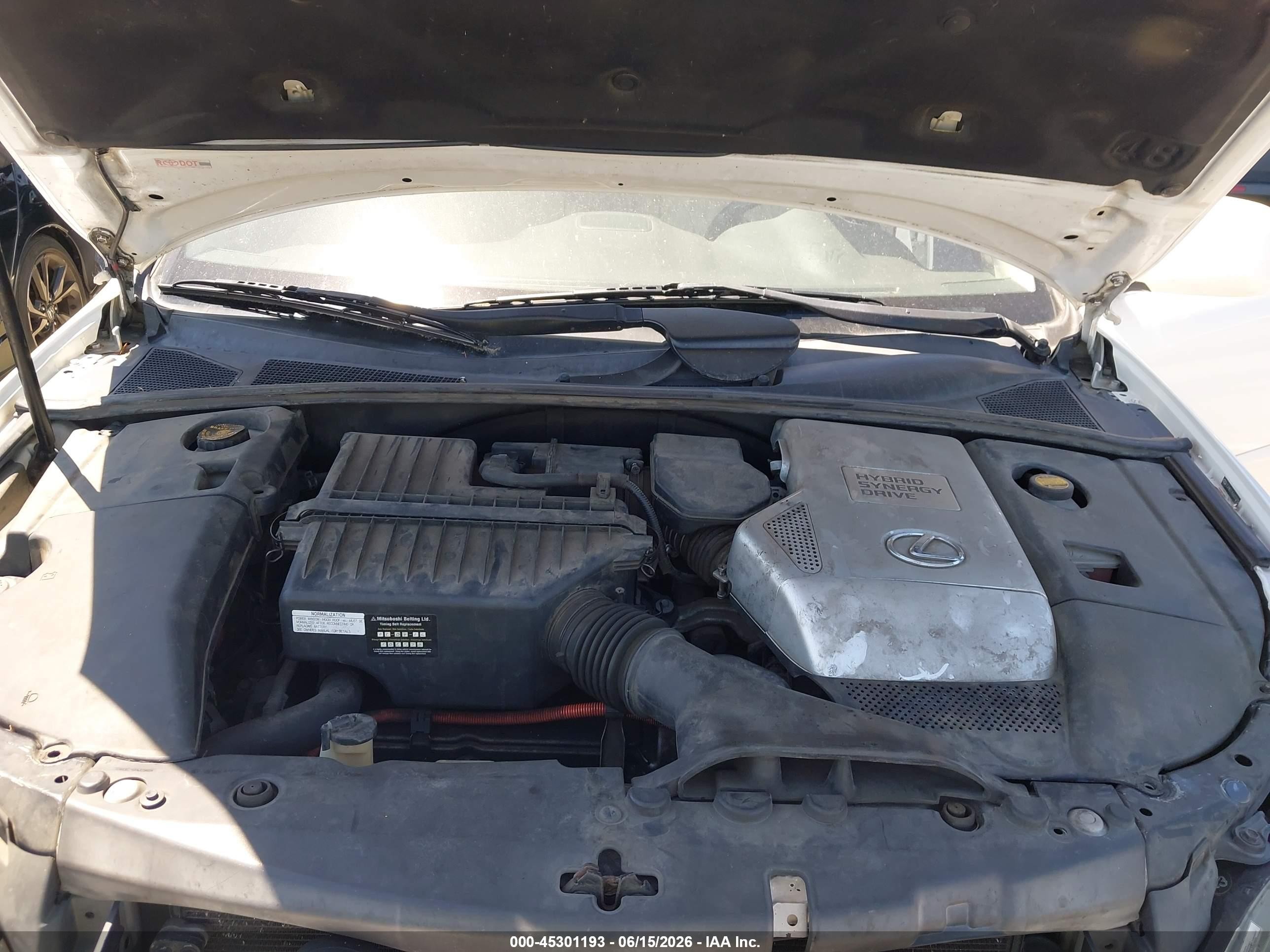 2006 Lexus Rx 400h   White vin: JTJHW31U560034879
