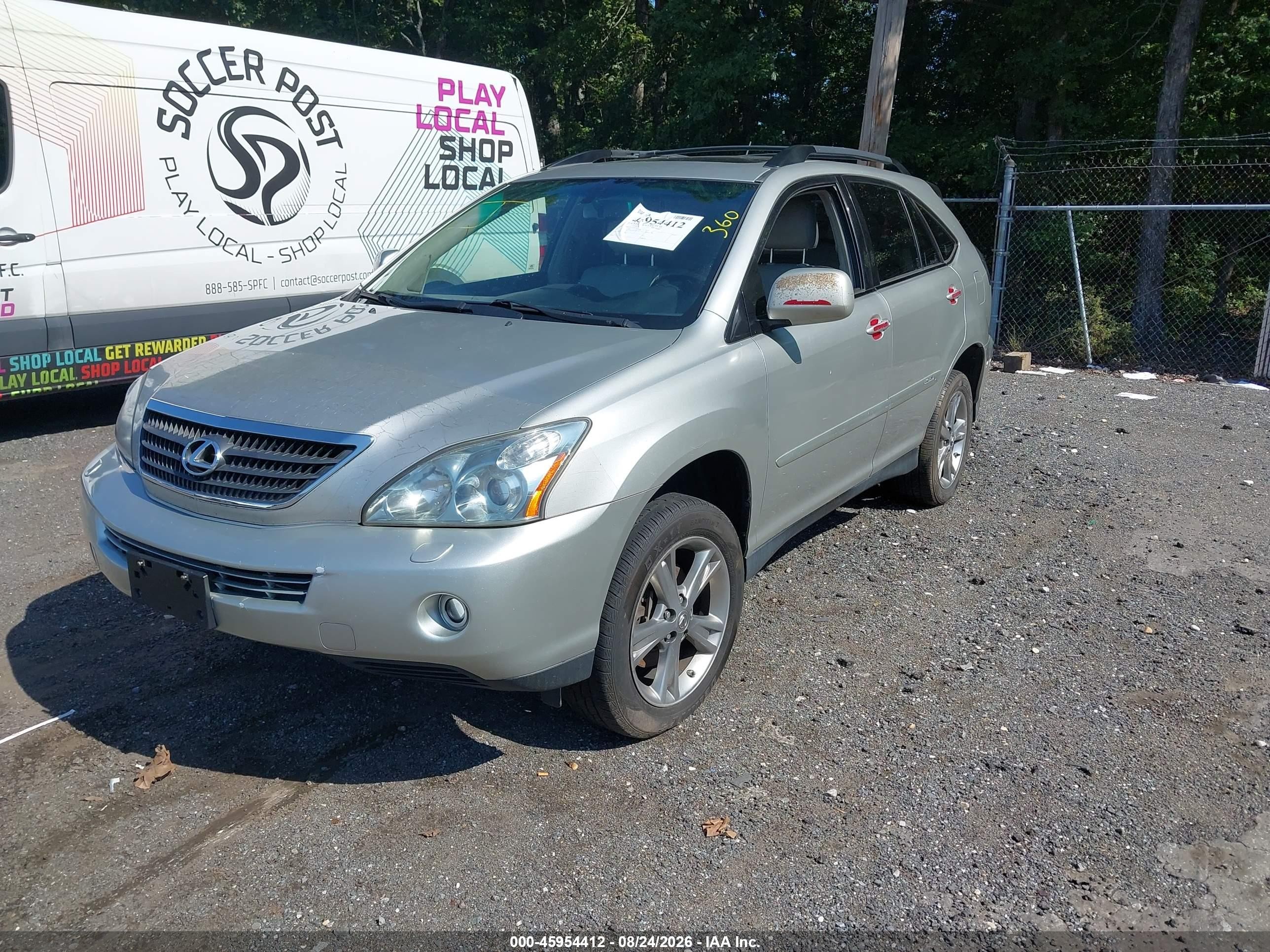 2007 Lexus Rx 400h   Silver vin: JTJHW31U572022768