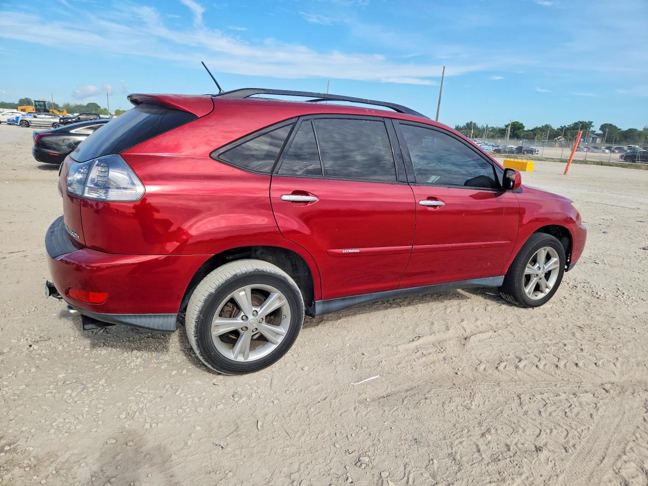 2008 Lexus Rx 400h Red vin: JTJHW31U582047669