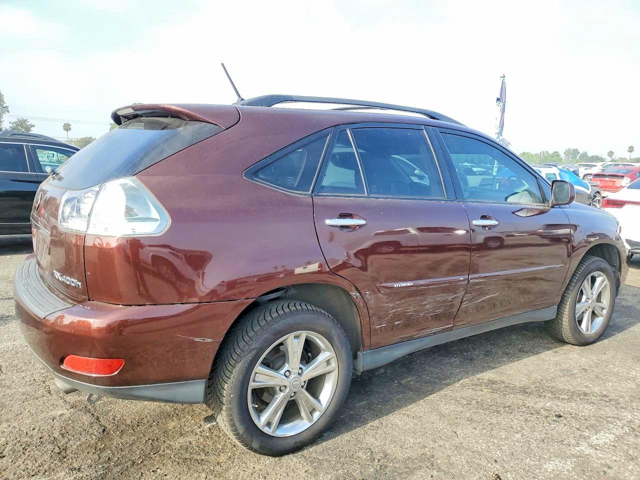 2008 Lexus Rx 400h Burgundy vin: JTJHW31U582851079