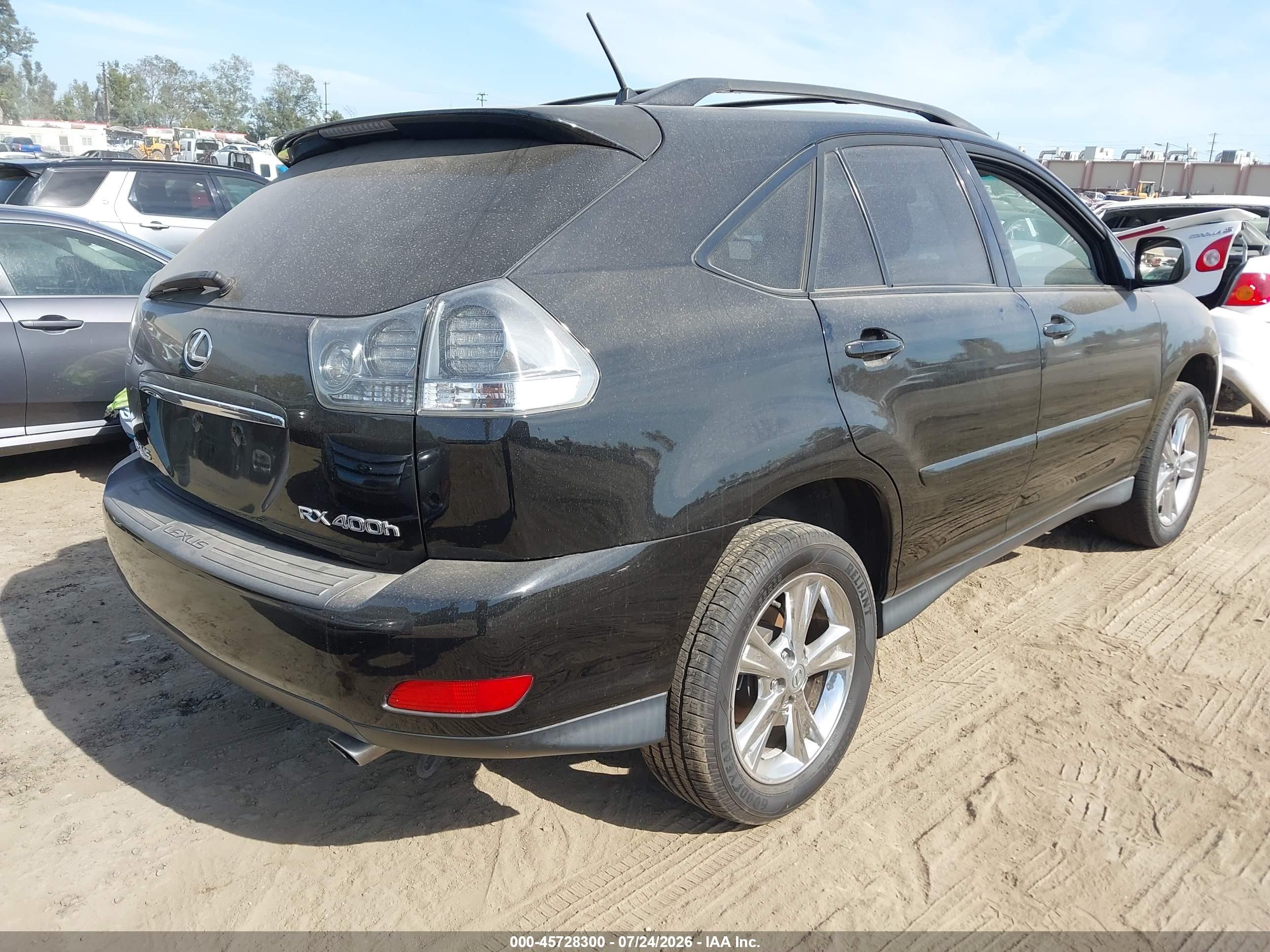 2006 Lexus Rx 400h   Черный vin: JTJHW31U660005701