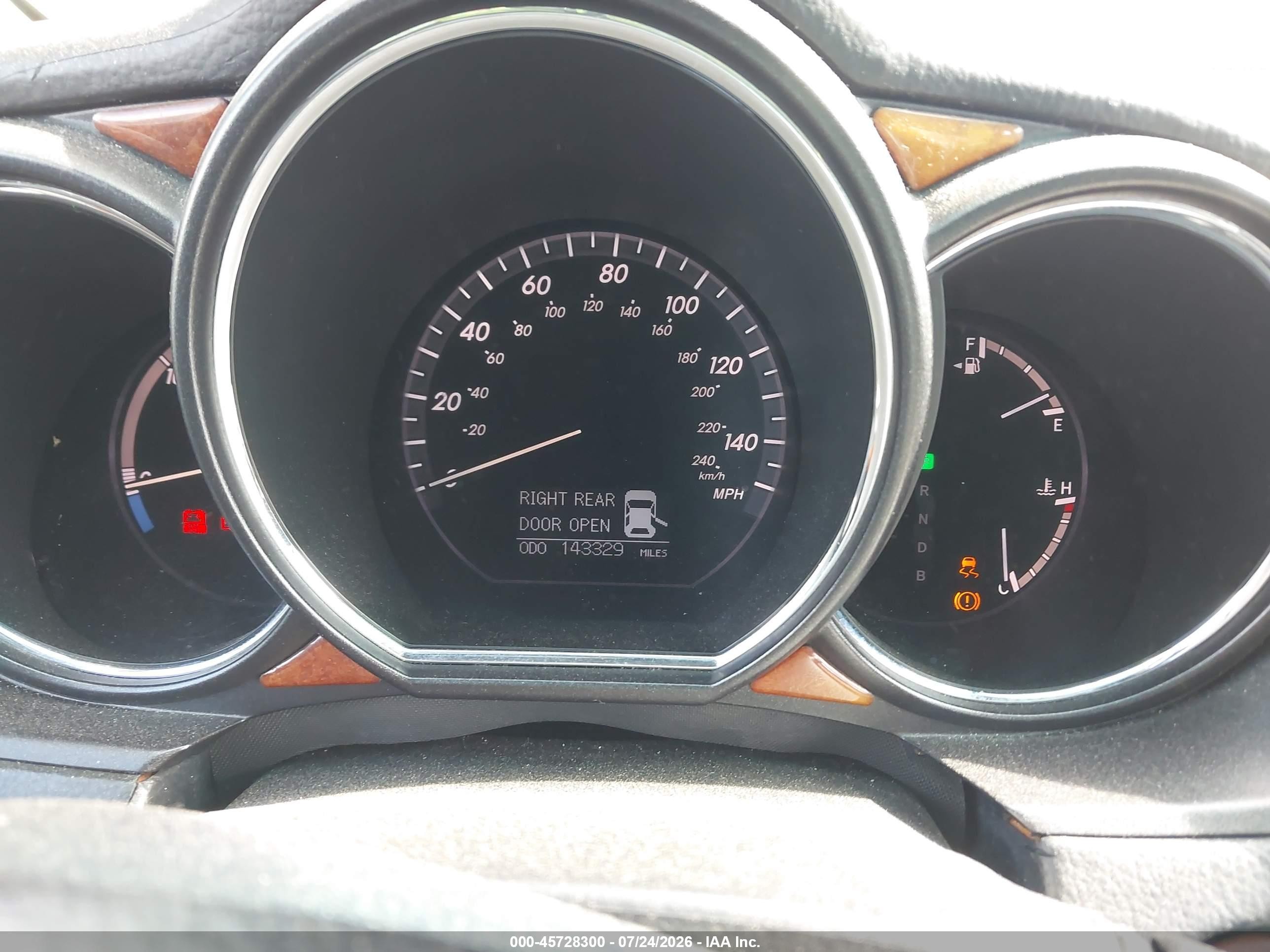 2006 Lexus Rx 400h   Черный vin: JTJHW31U660005701