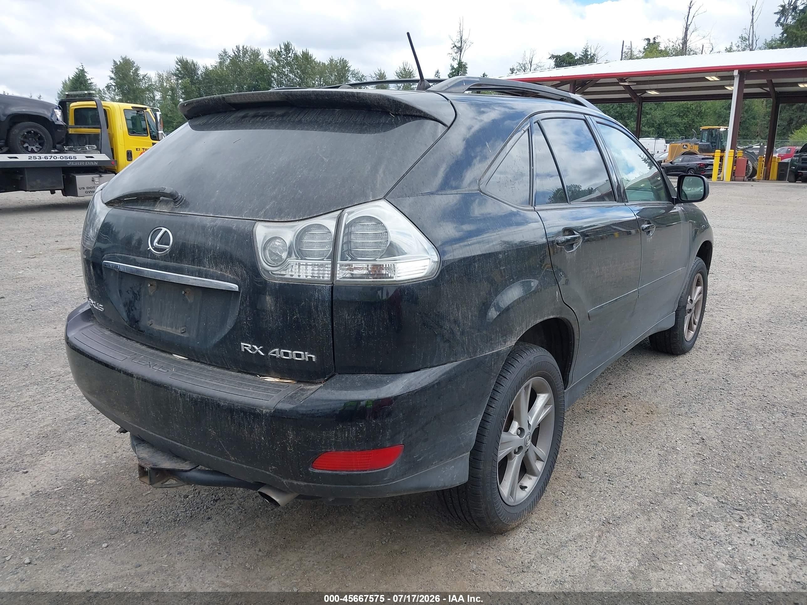 2006 Lexus Rx 400h   Black vin: JTJHW31U660024720
