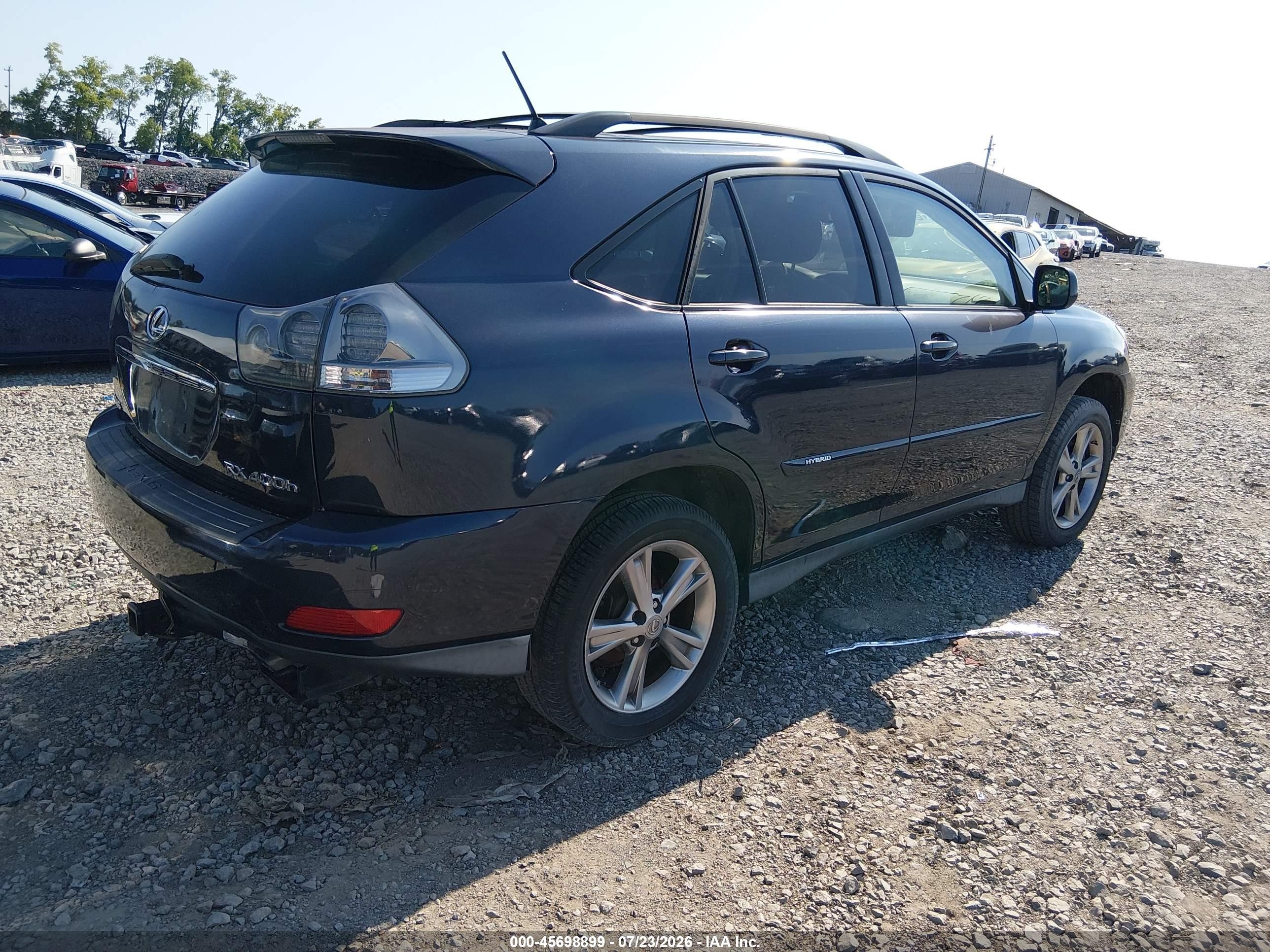 2007 Lexus Rx 400h   Blue vin: JTJHW31U672009172