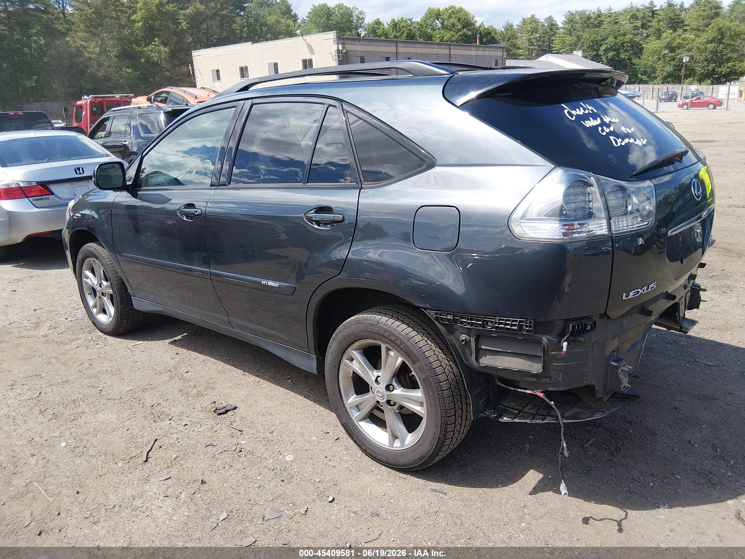 2007 Lexus Rx 400h   Gray vin: JTJHW31U672014985