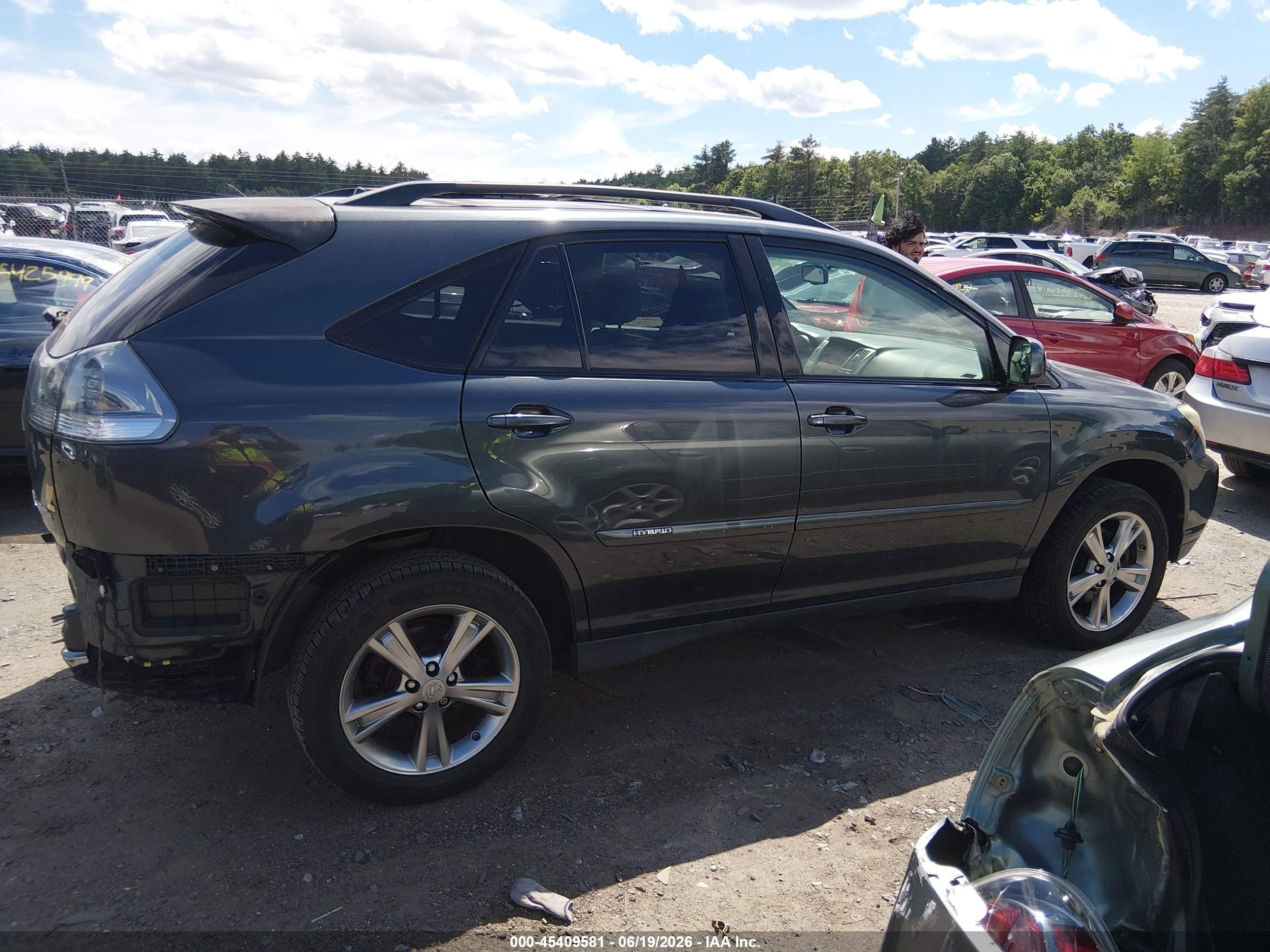 2007 Lexus Rx 400h   Gray vin: JTJHW31U672014985