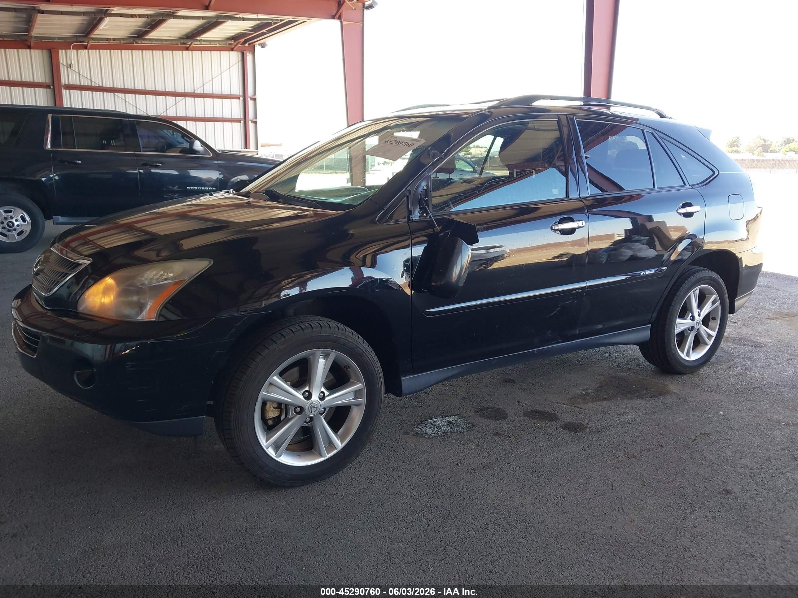 2008 Lexus Rx 400h   Black vin: JTJHW31U682852287