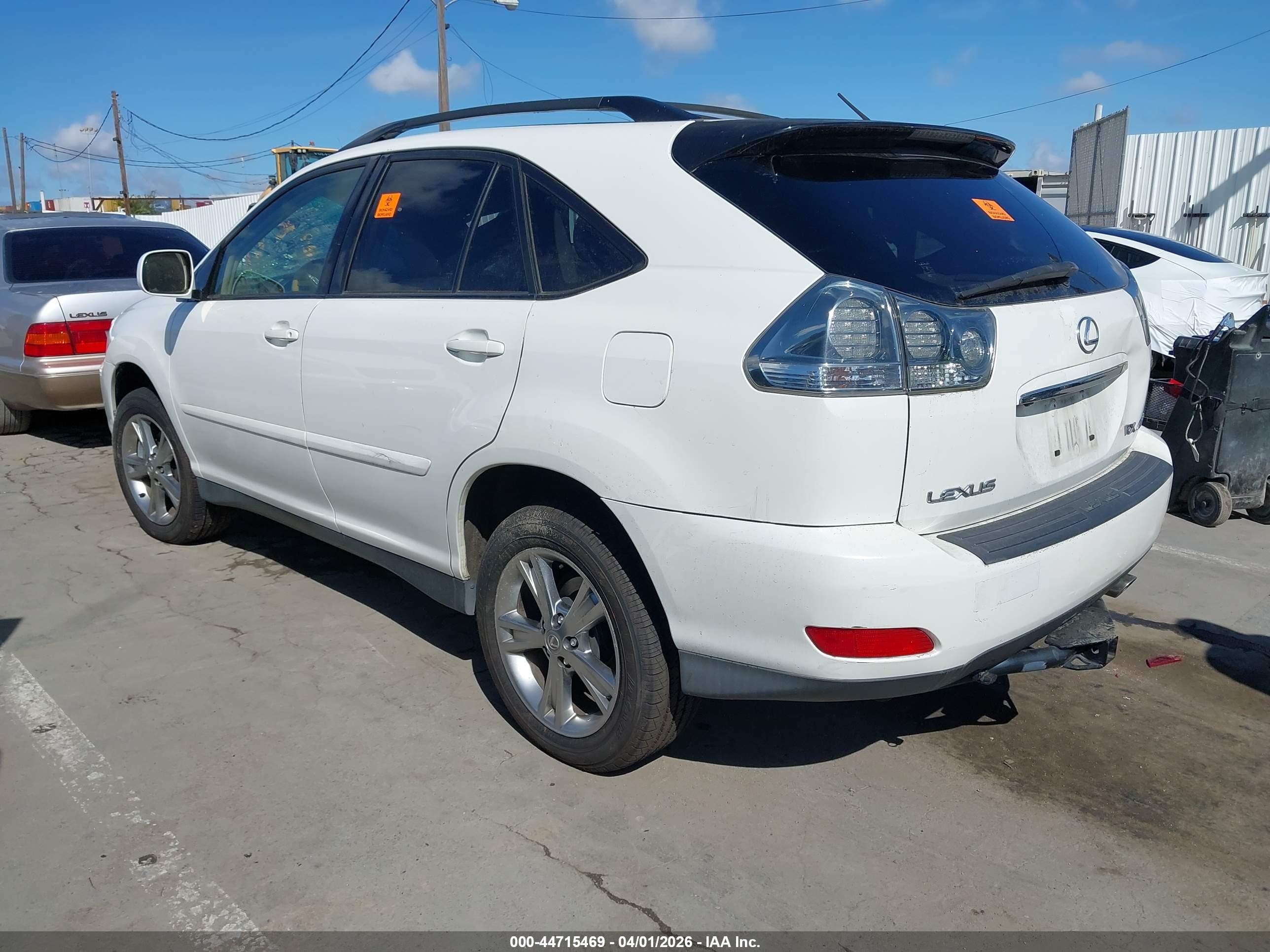 2006 Lexus Rx 400h   White vin: JTJHW31U760042160