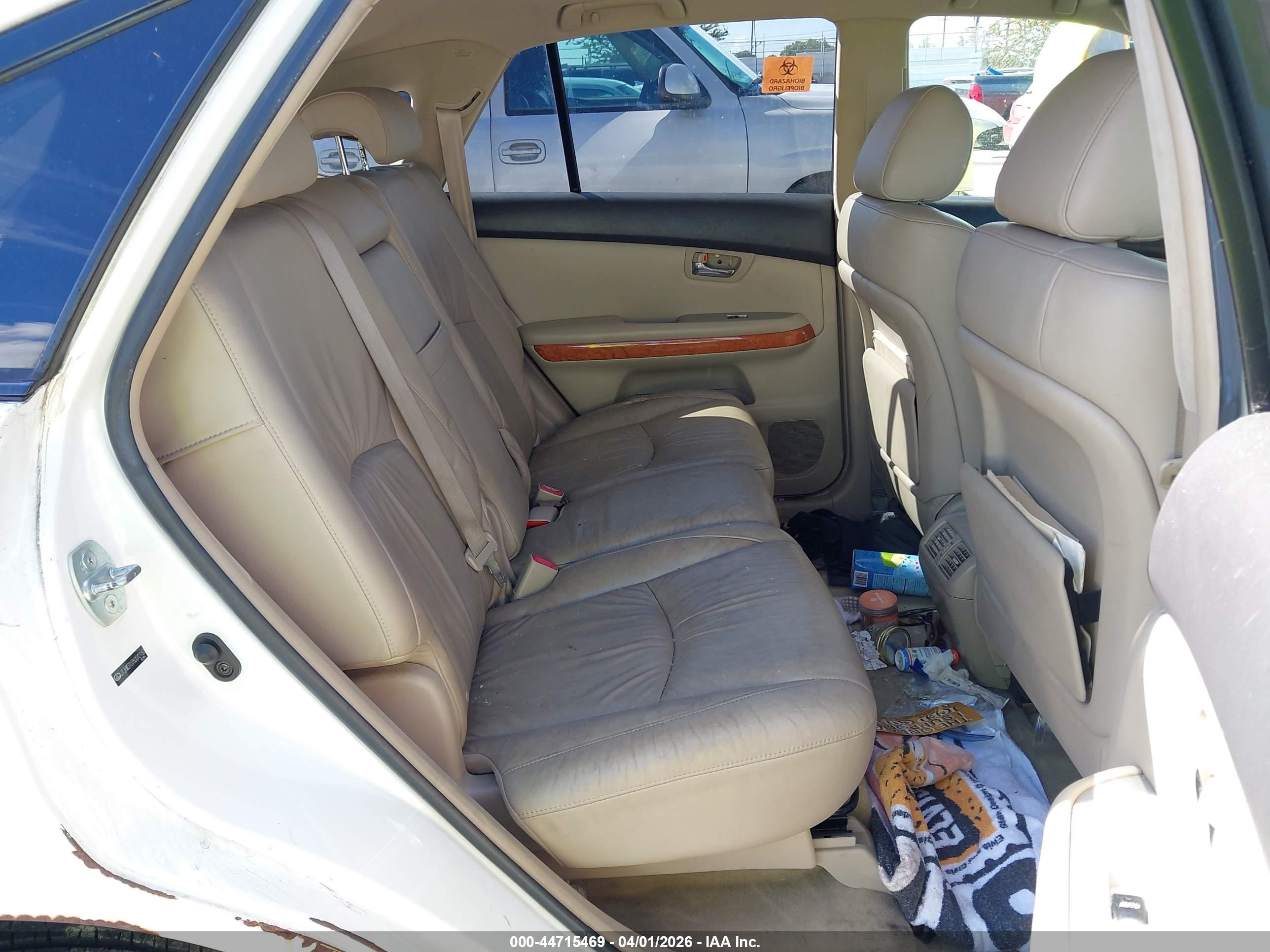 2006 Lexus Rx 400h   White vin: JTJHW31U760042160
