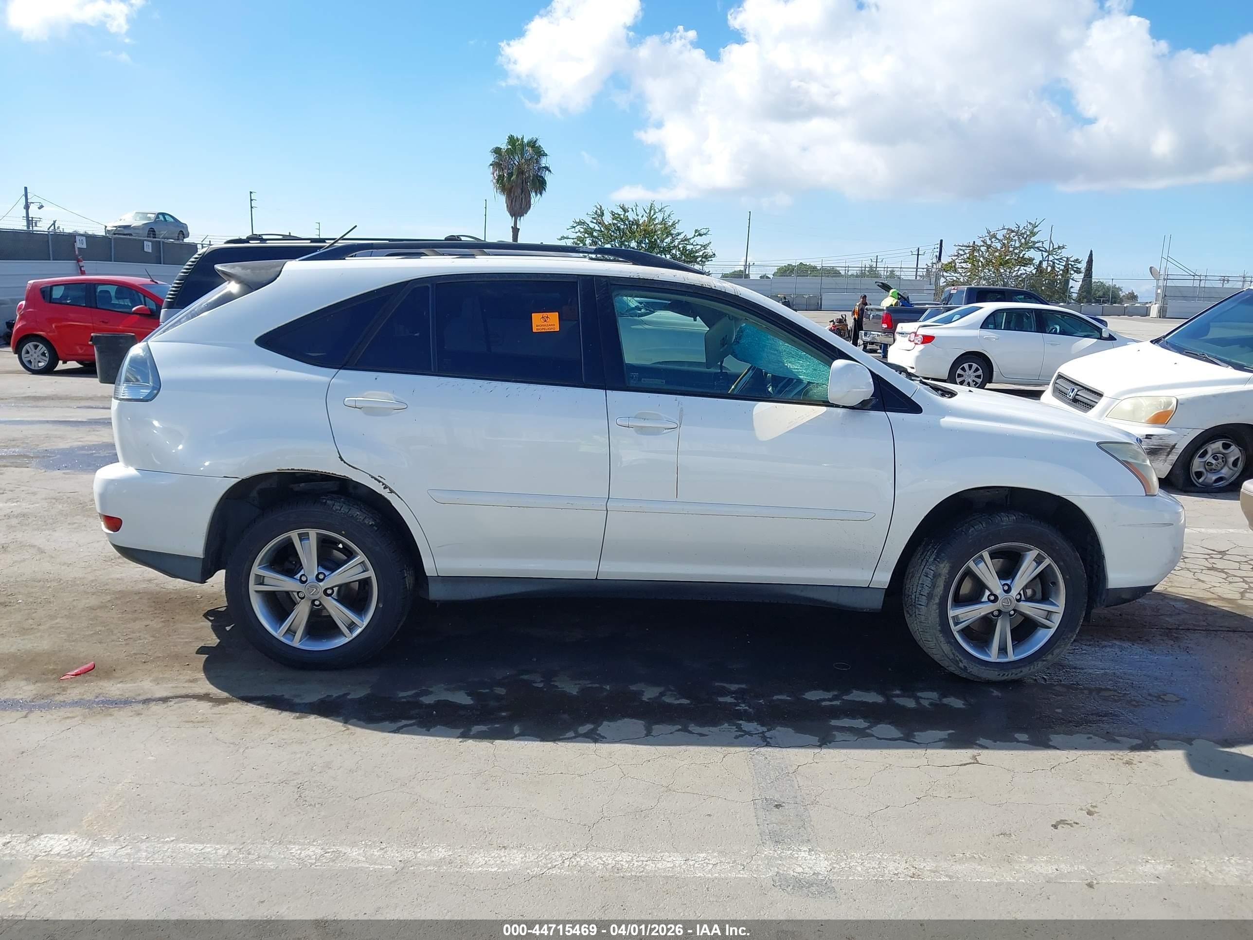 2006 Lexus Rx 400h   White vin: JTJHW31U760042160